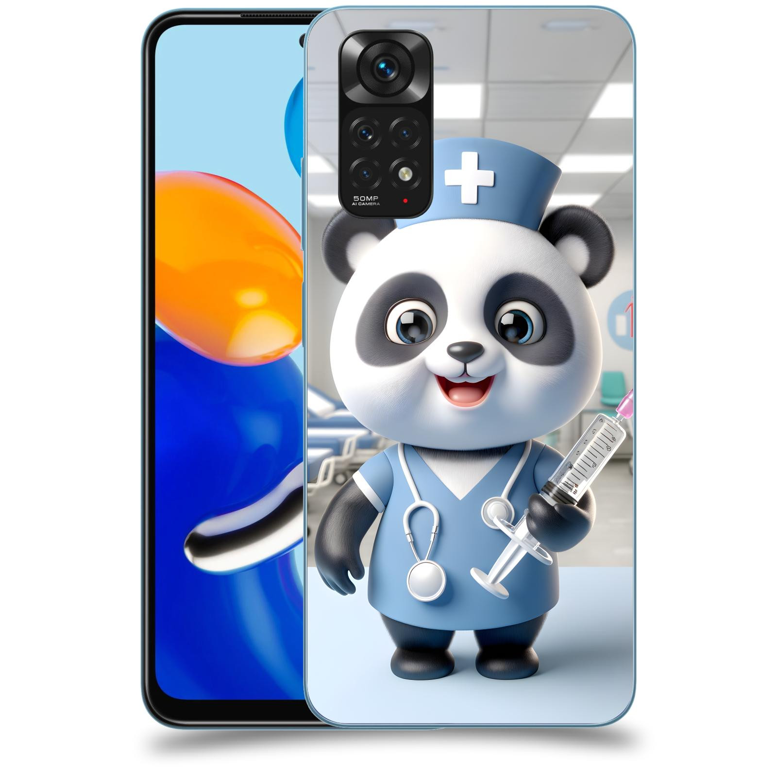 ACOVER Kryt na mobil Xiaomi Redmi Note 11 - Panda doktor 2
