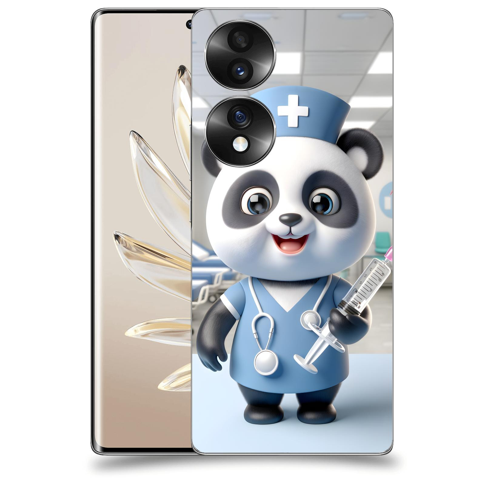 ACOVER Kryt na mobil Honor 70 - Panda doktor 2
