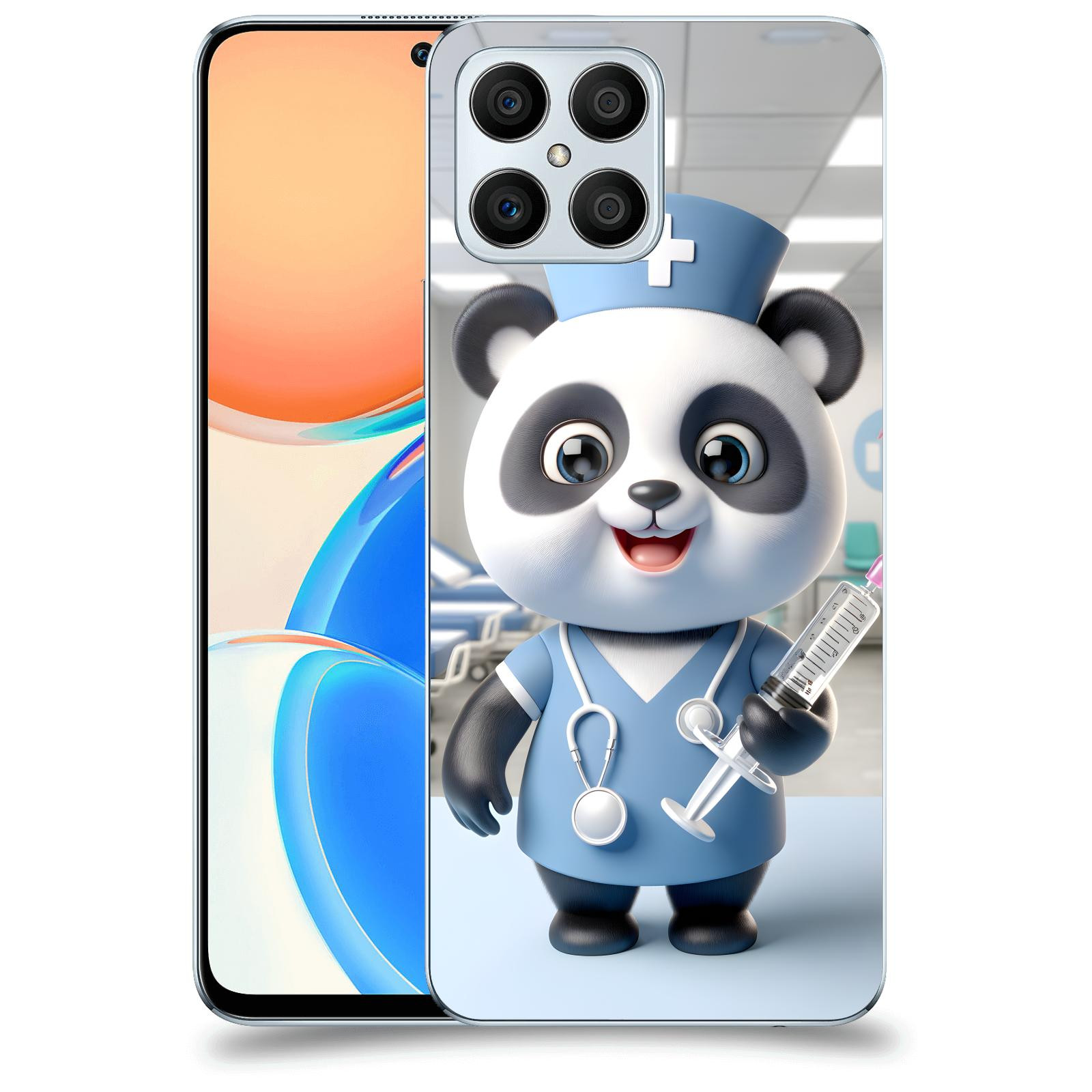 ACOVER Kryt na mobil Honor X8 5G - Panda doktor 2