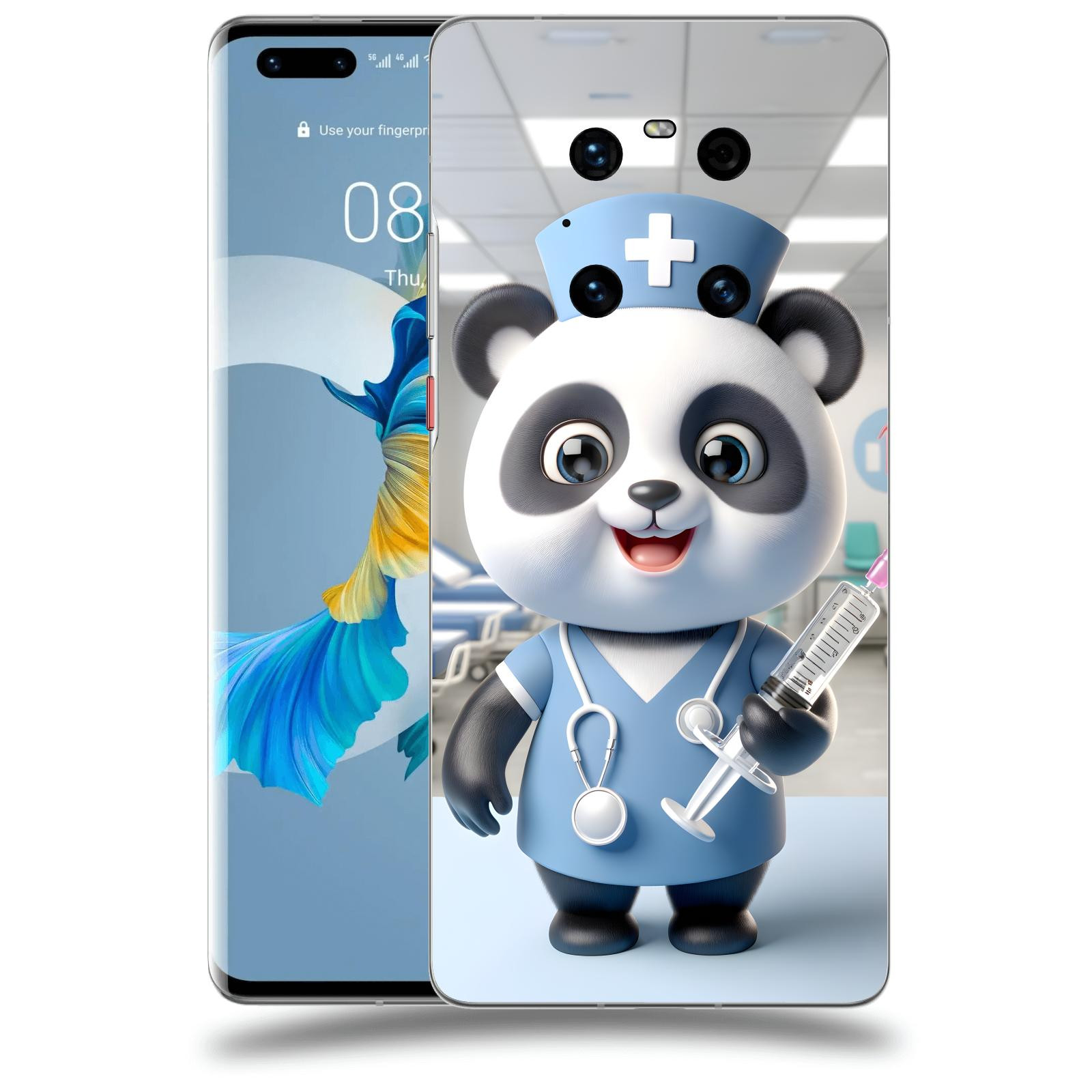 ACOVER Kryt na mobil Huawei Mate 40 Pro - Panda doktor 2