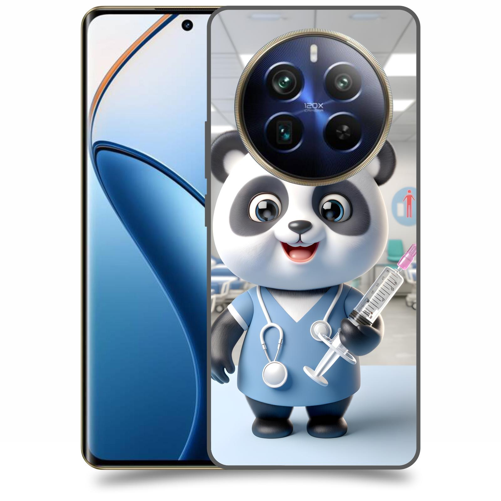 ACOVER Kryt na mobil Realme 12 pro+ 5g - Panda doktor 2