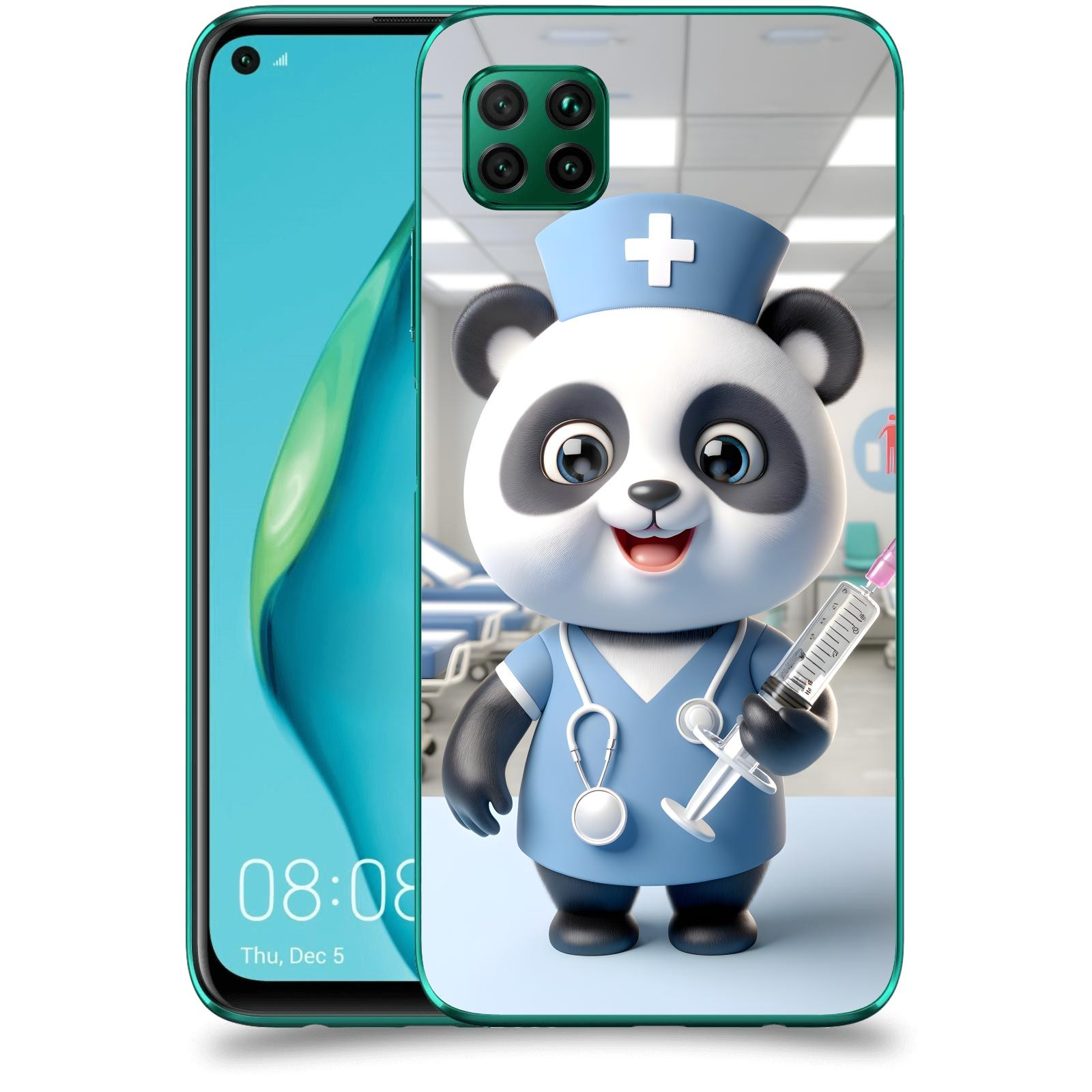 ACOVER Kryt na mobil Huawei P40 Lite - Panda doktor 2