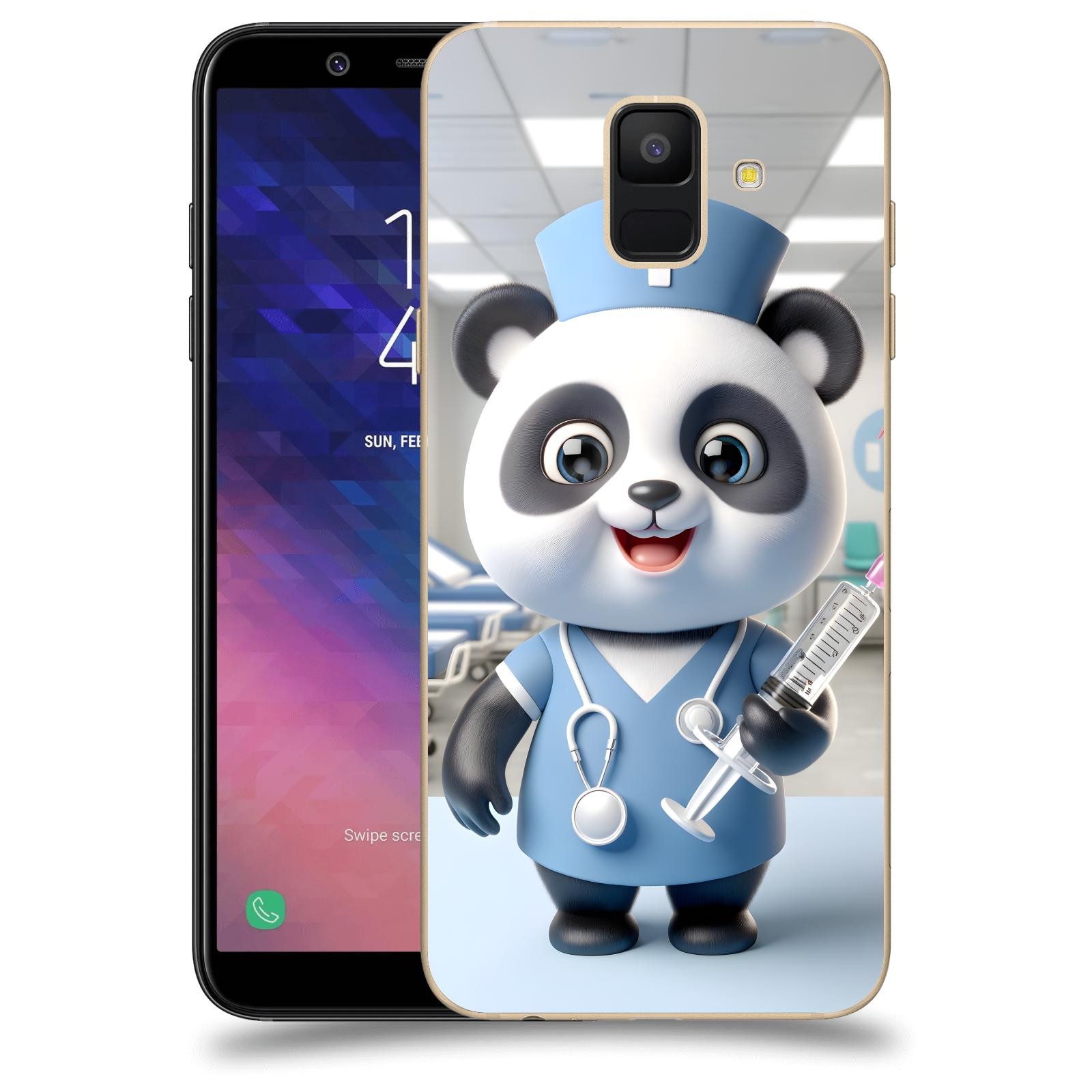 ACOVER Kryt na mobil Samsung Galaxy A6 A600F - Panda doktor 2