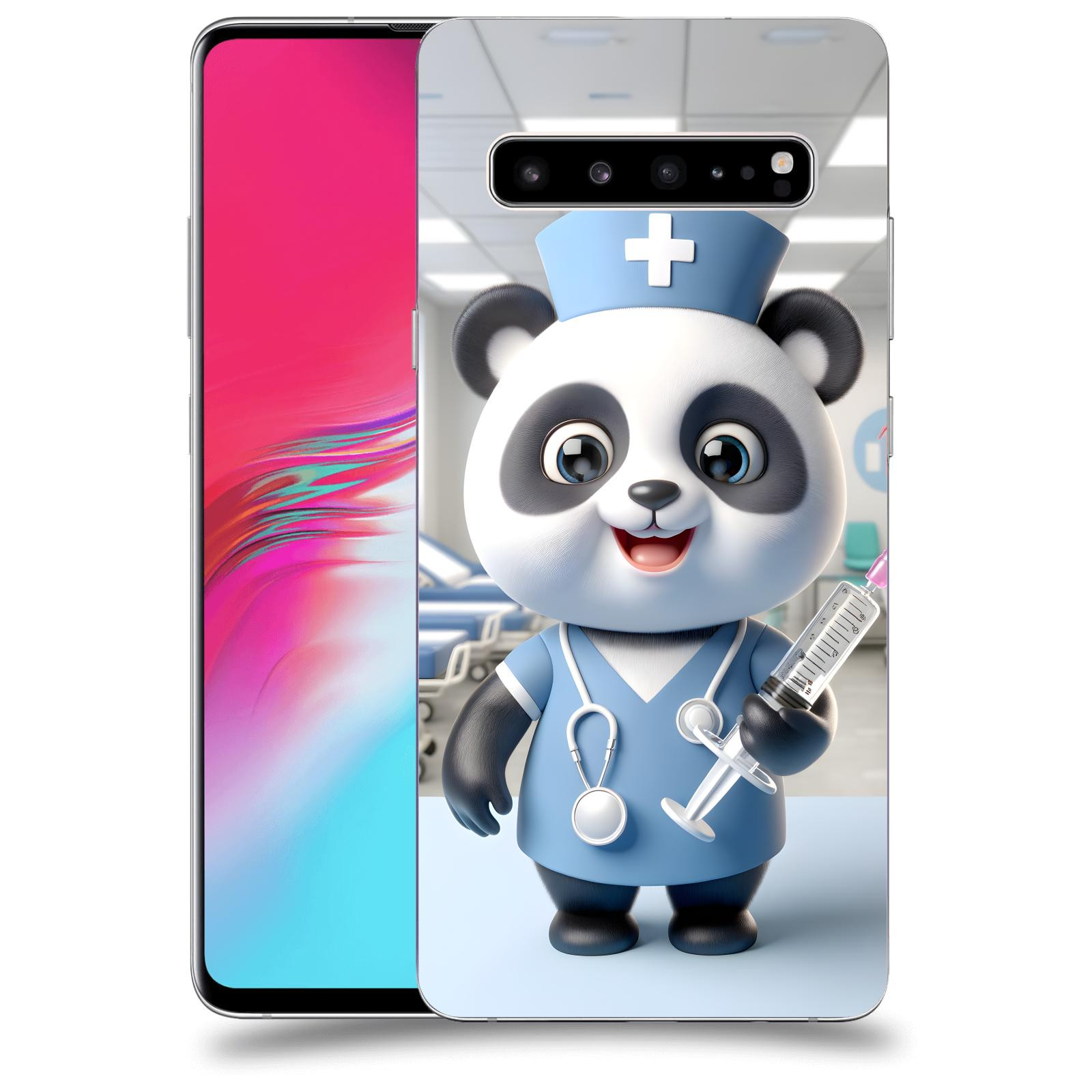 ACOVER Kryt na mobil Samsung Galaxy S10 G973 - Panda doktor 2