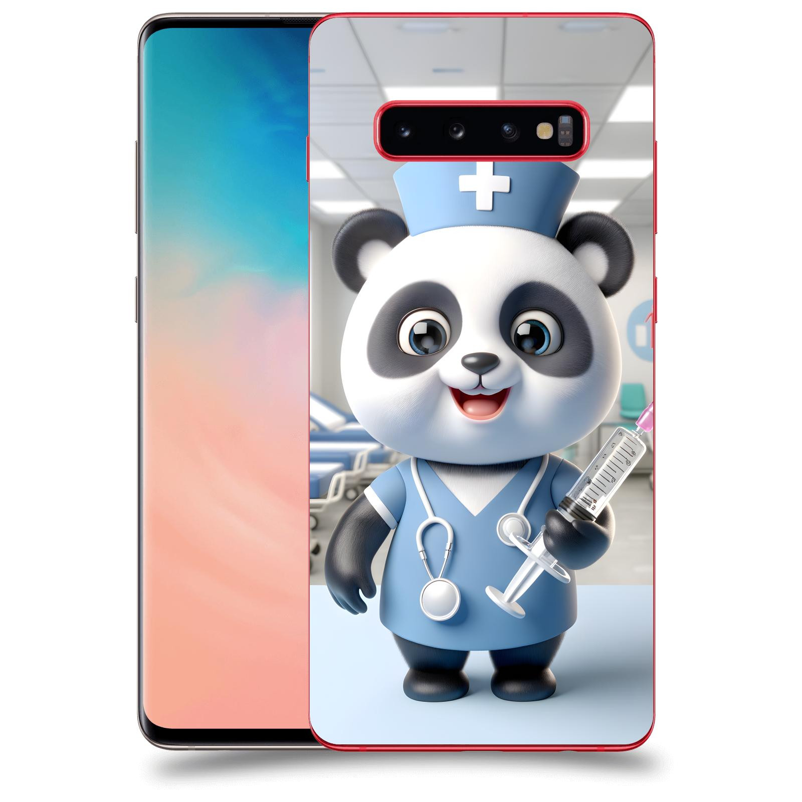 ACOVER Kryt na mobil Samsung Galaxy S10 Plus G975 - Panda doktor 2
