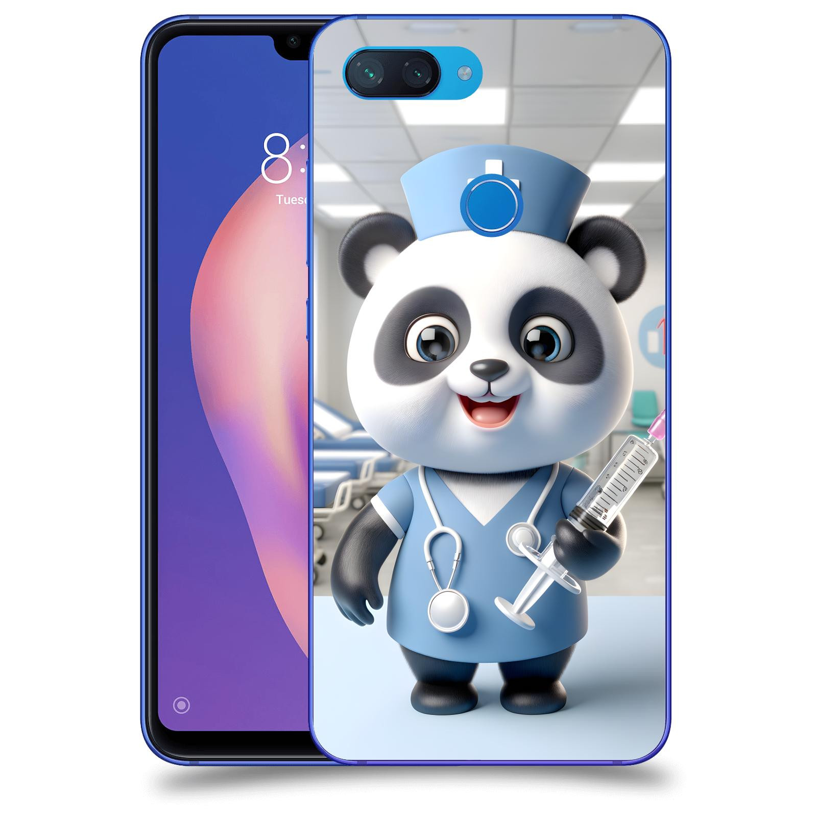 ACOVER Kryt na mobil Xiaomi Mi 8 Lite - Panda doktor 2