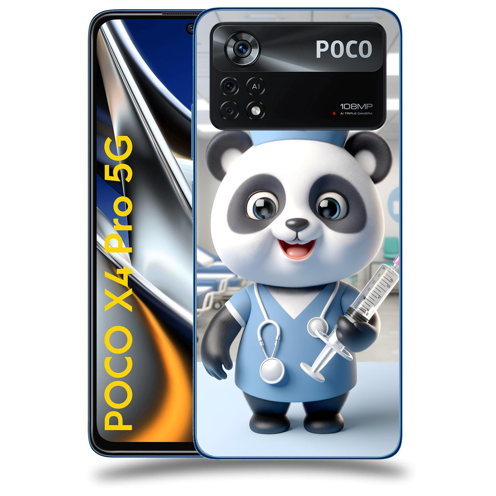 ACOVER Kryt na mobil Xiaomi Poco X4 Pro 5G - Panda doktor 2
