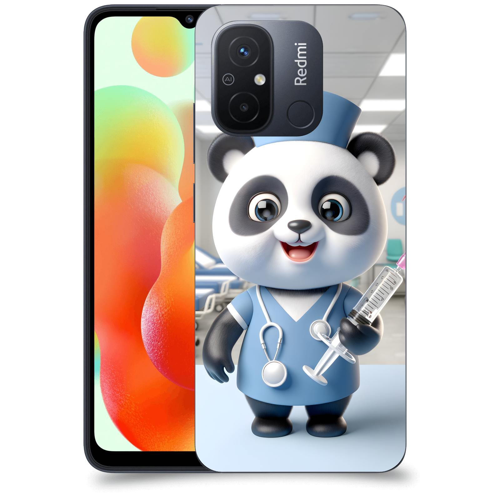 ACOVER Kryt na mobil Xiaomi Redmi 12C - Panda doktor 2