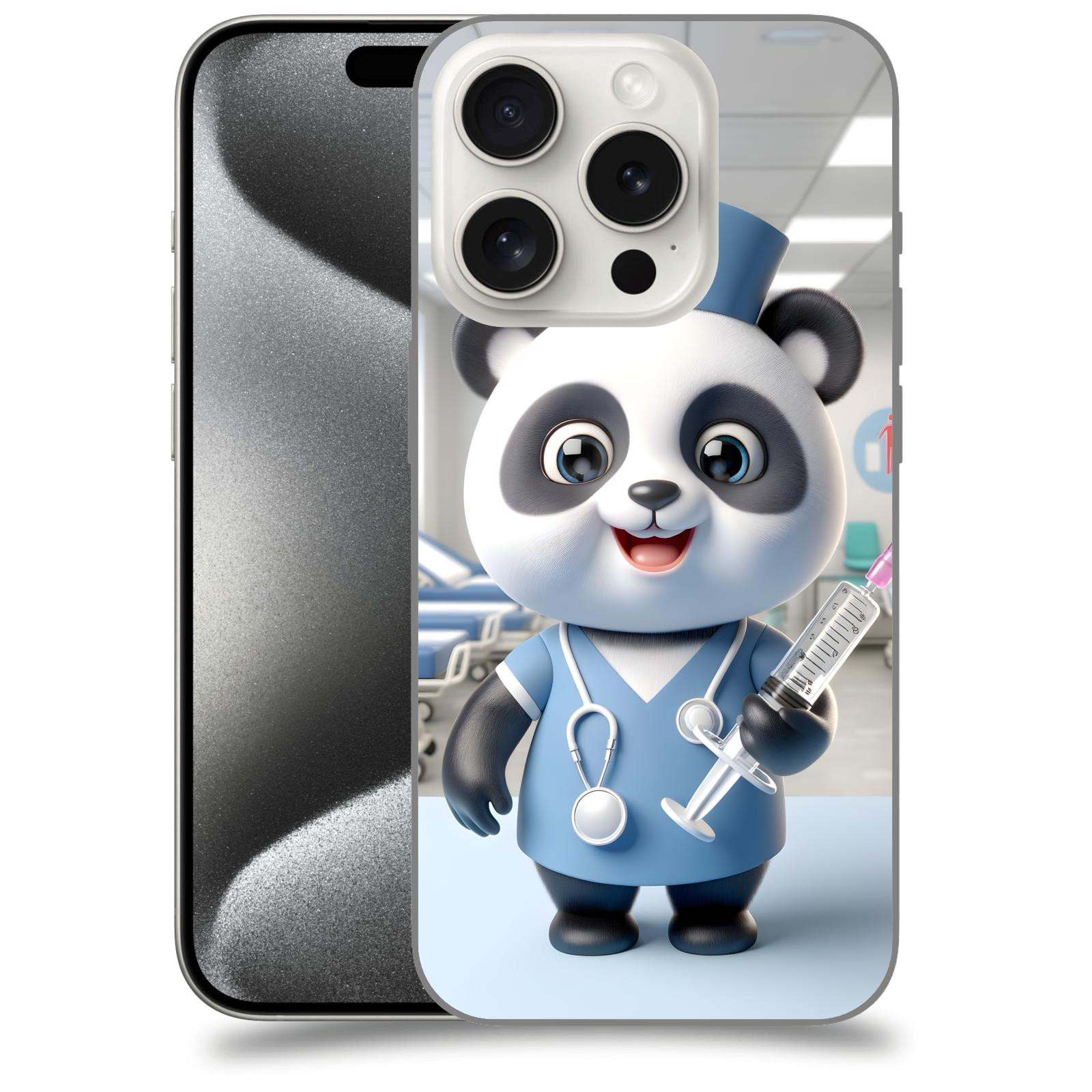 ACOVER Kryt na mobil Apple iPhone 15 pro - Panda doktor 2