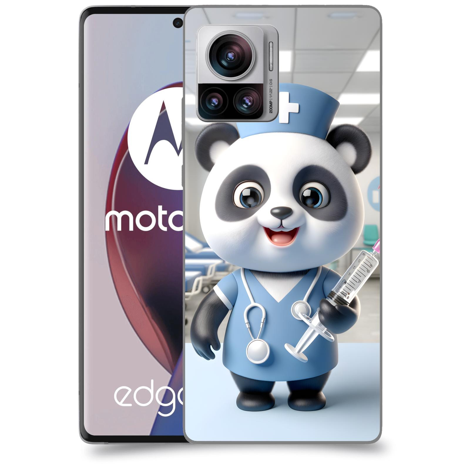 ACOVER Kryt na mobil Motorola Edge 30 Ultra - Panda doktor 2