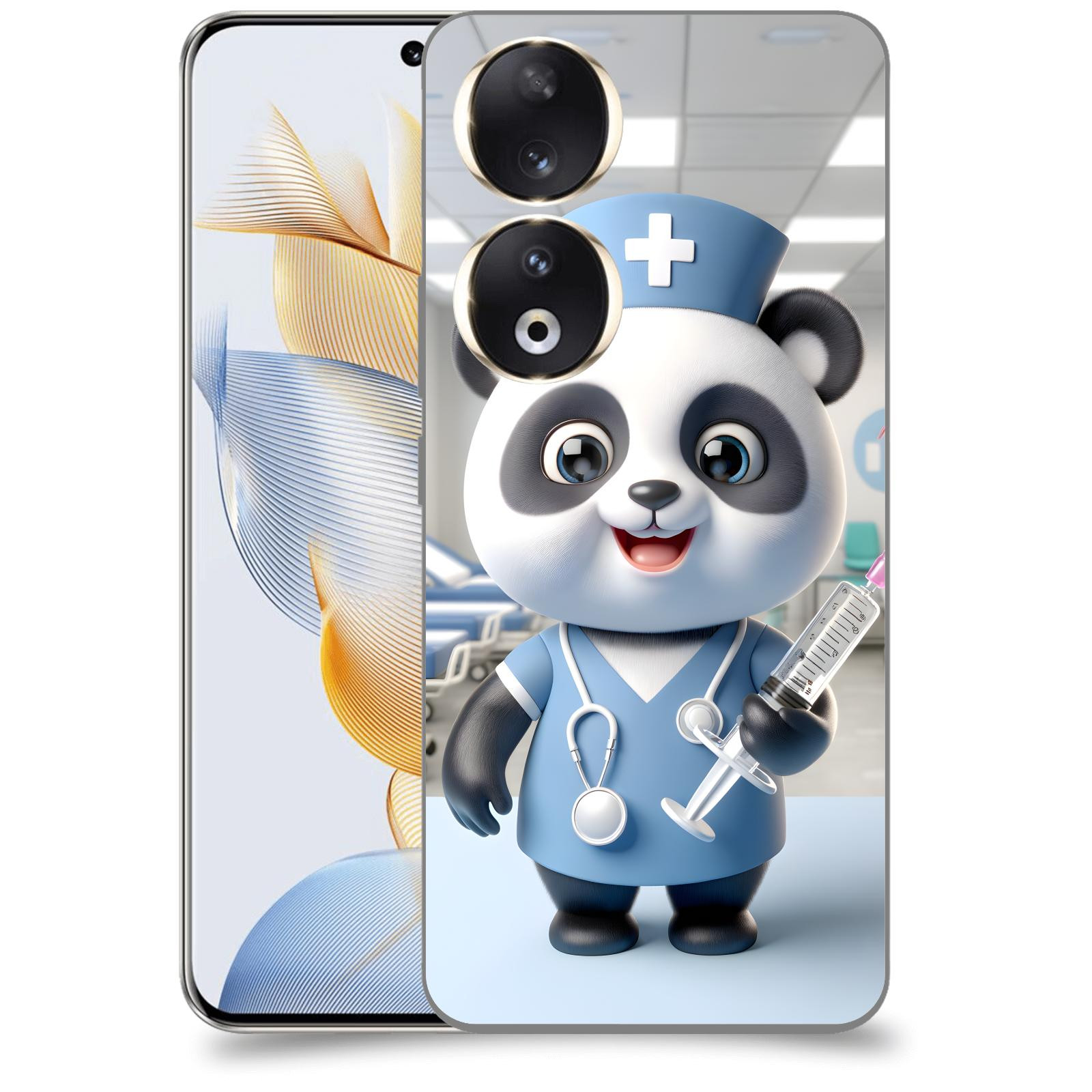 ACOVER Kryt na mobil Honor 90 - Panda doktor 2