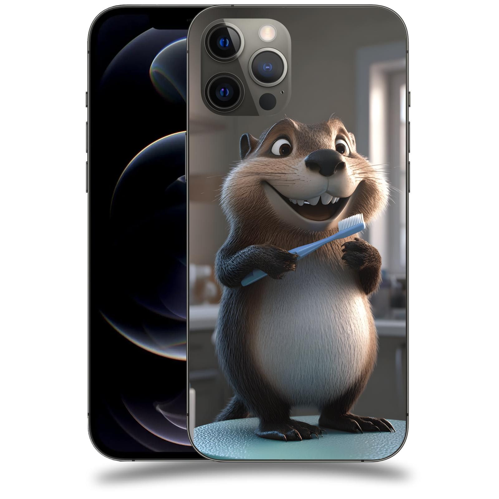 ACOVER Kryt na mobil Apple iPhone 12 Pro Max - Bobr zubař