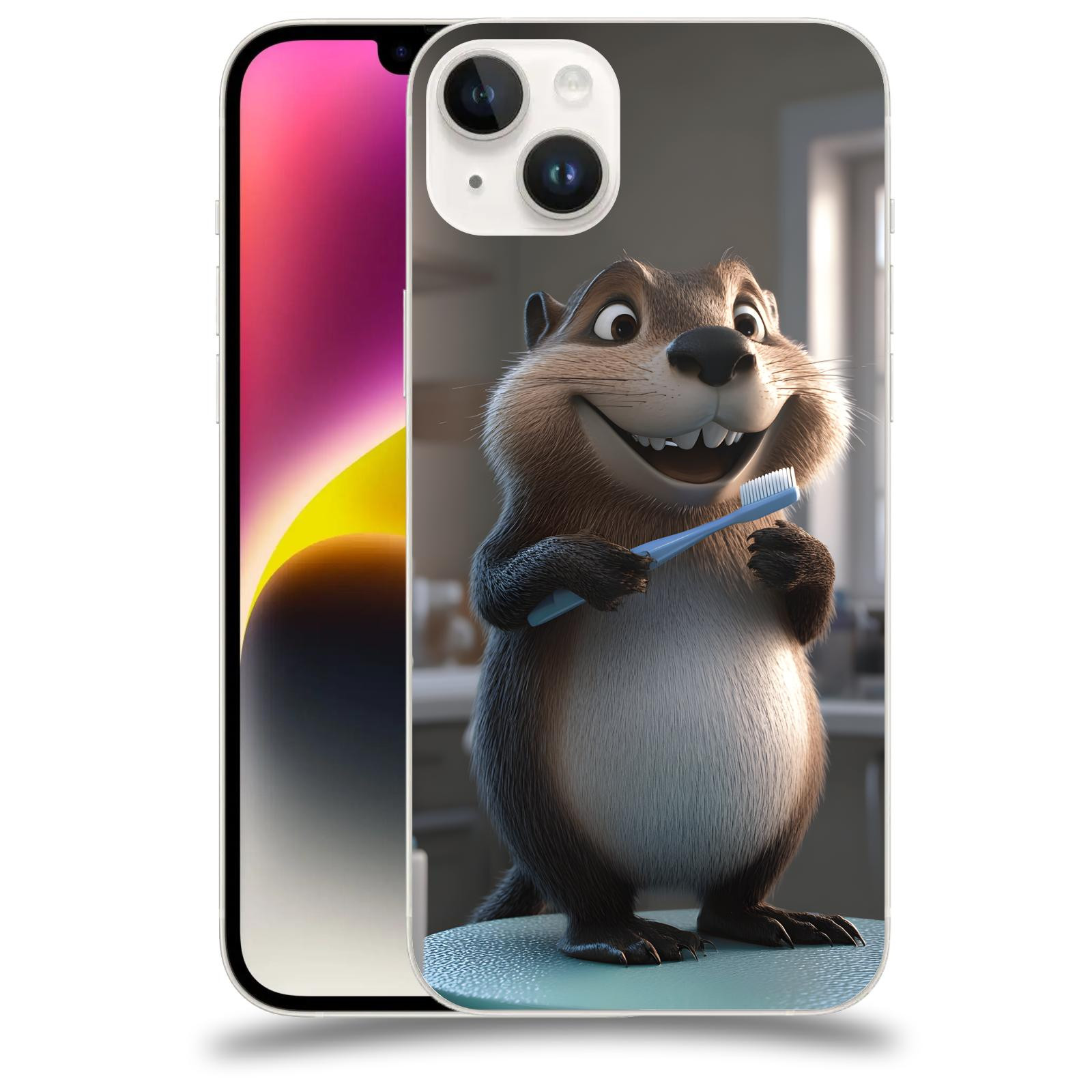 ACOVER Kryt na mobil Apple iPhone 14 Plus - Bobr zubař