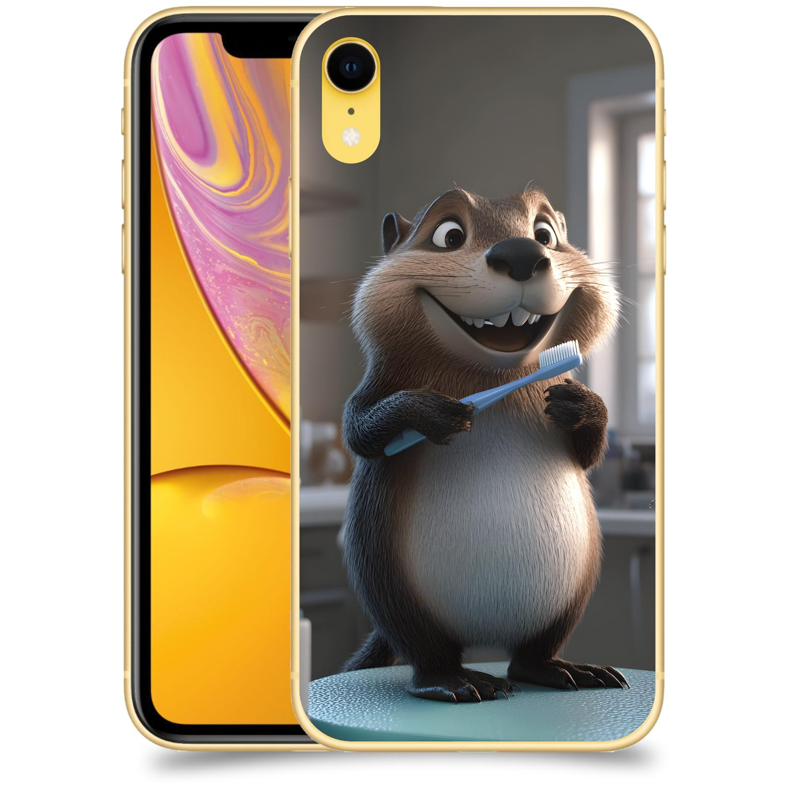 ACOVER Kryt na mobil Apple iPhone XR - Bobr zubař