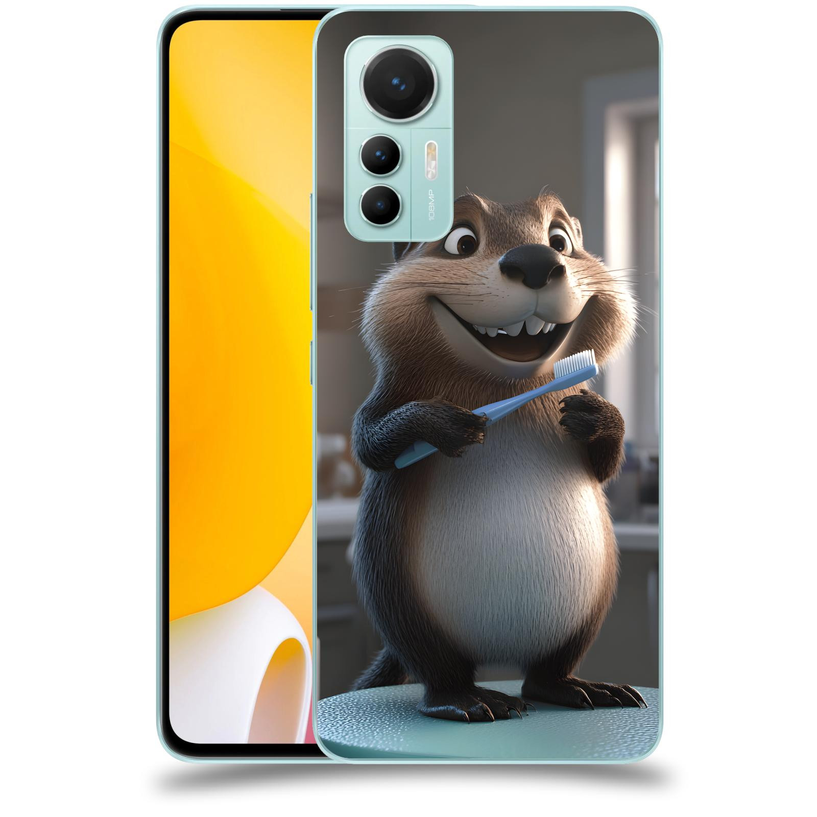 ACOVER Kryt na mobil Xiaomi 12 Lite - Bobr zubař