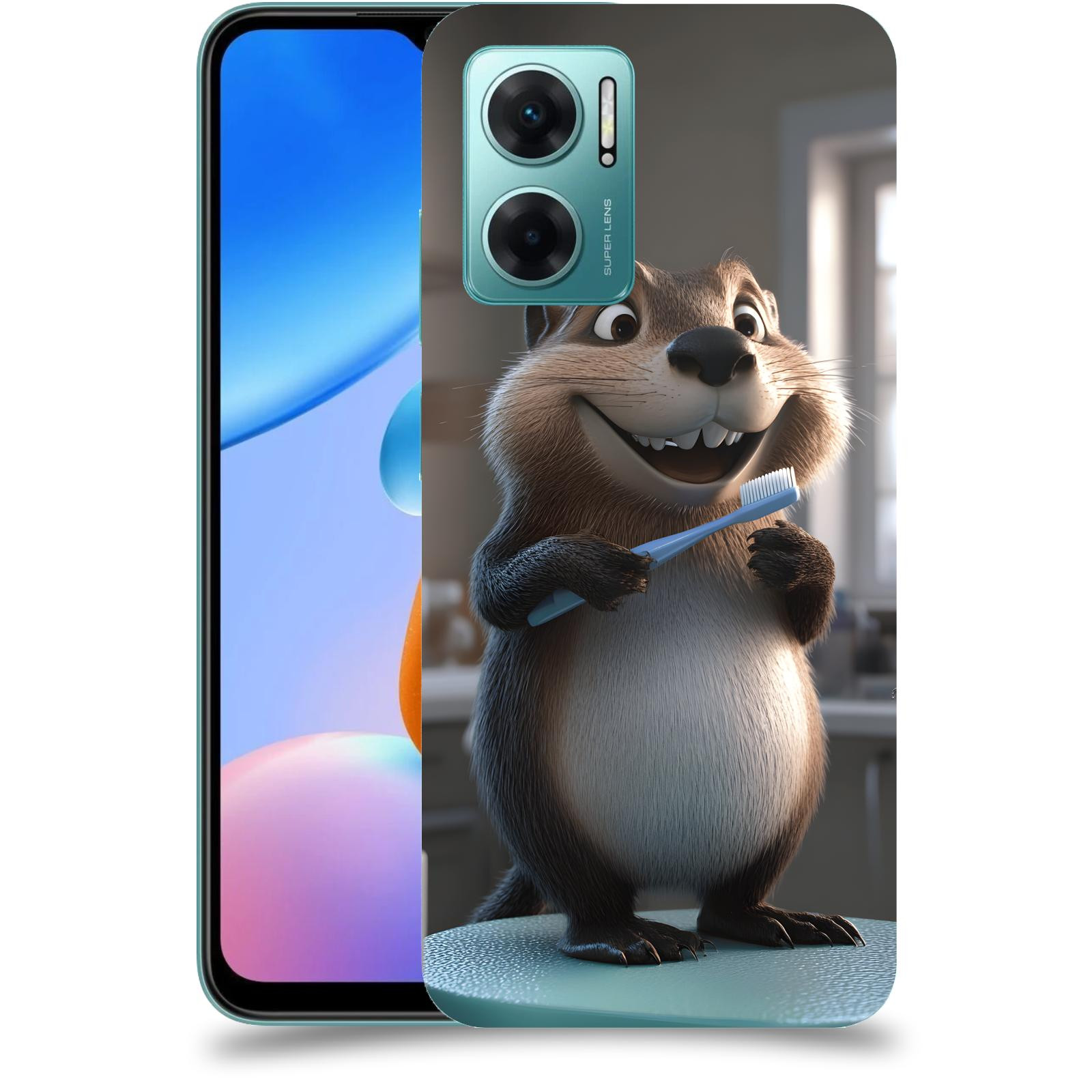 ACOVER Kryt na mobil Xiaomi Redmi 10 5G - Bobr zubař