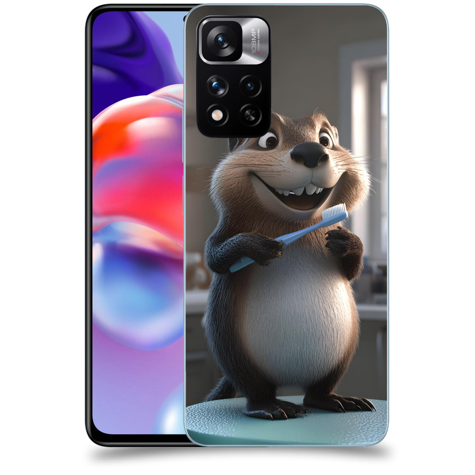 ACOVER Kryt na mobil Xiaomi Redmi Note 11 Pro+ 5G - Bobr zubař