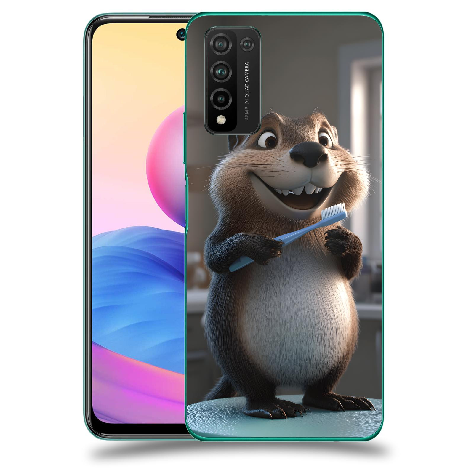 ACOVER Kryt na mobil Honor 10X Lite - Bobr zubař