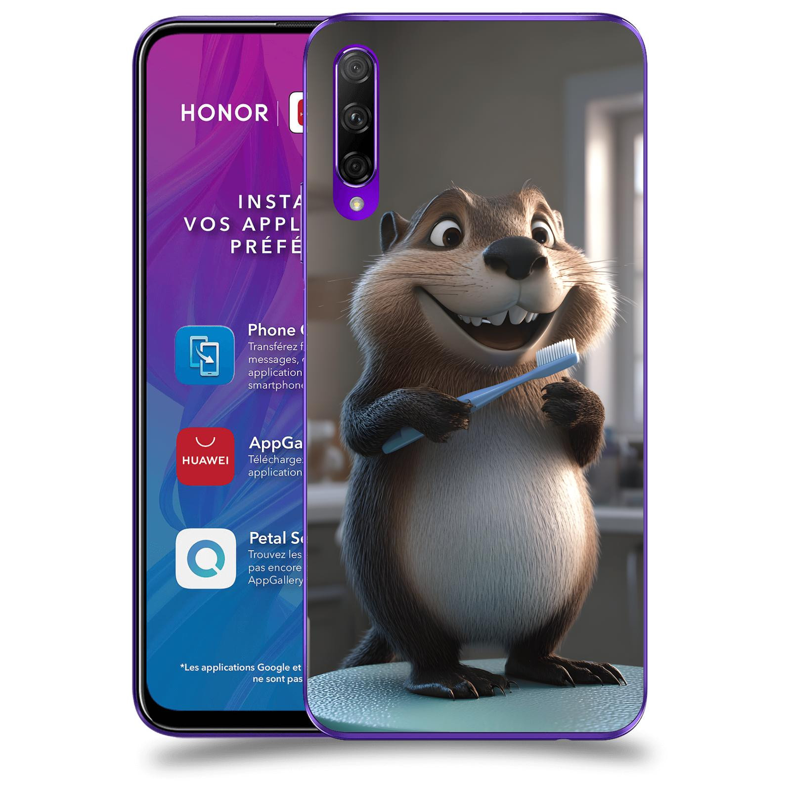 ACOVER Kryt na mobil Honor 9X Pro - Bobr zubař