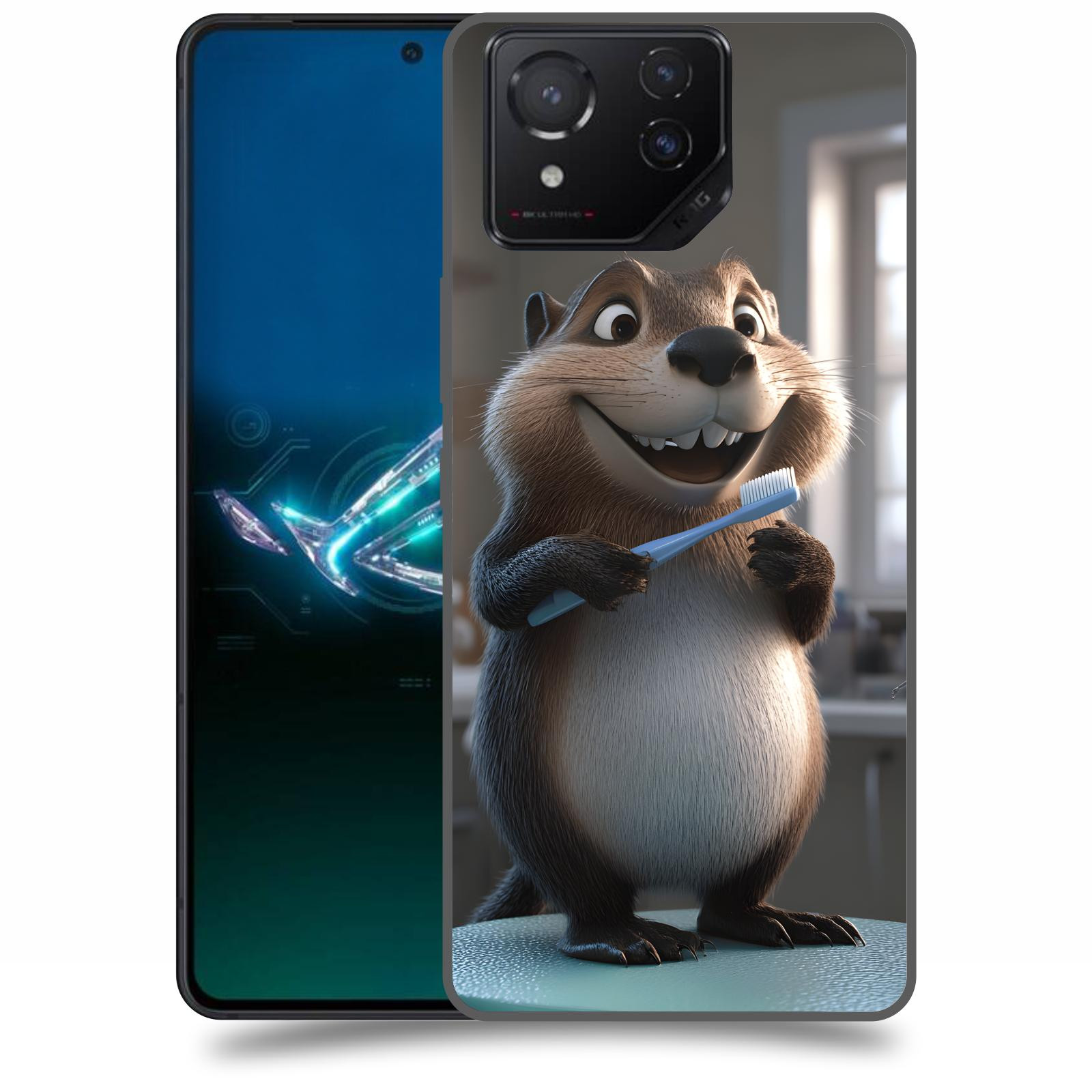 ACOVER Kryt na mobil Asus ROG Phone 8 - Bobr zubař