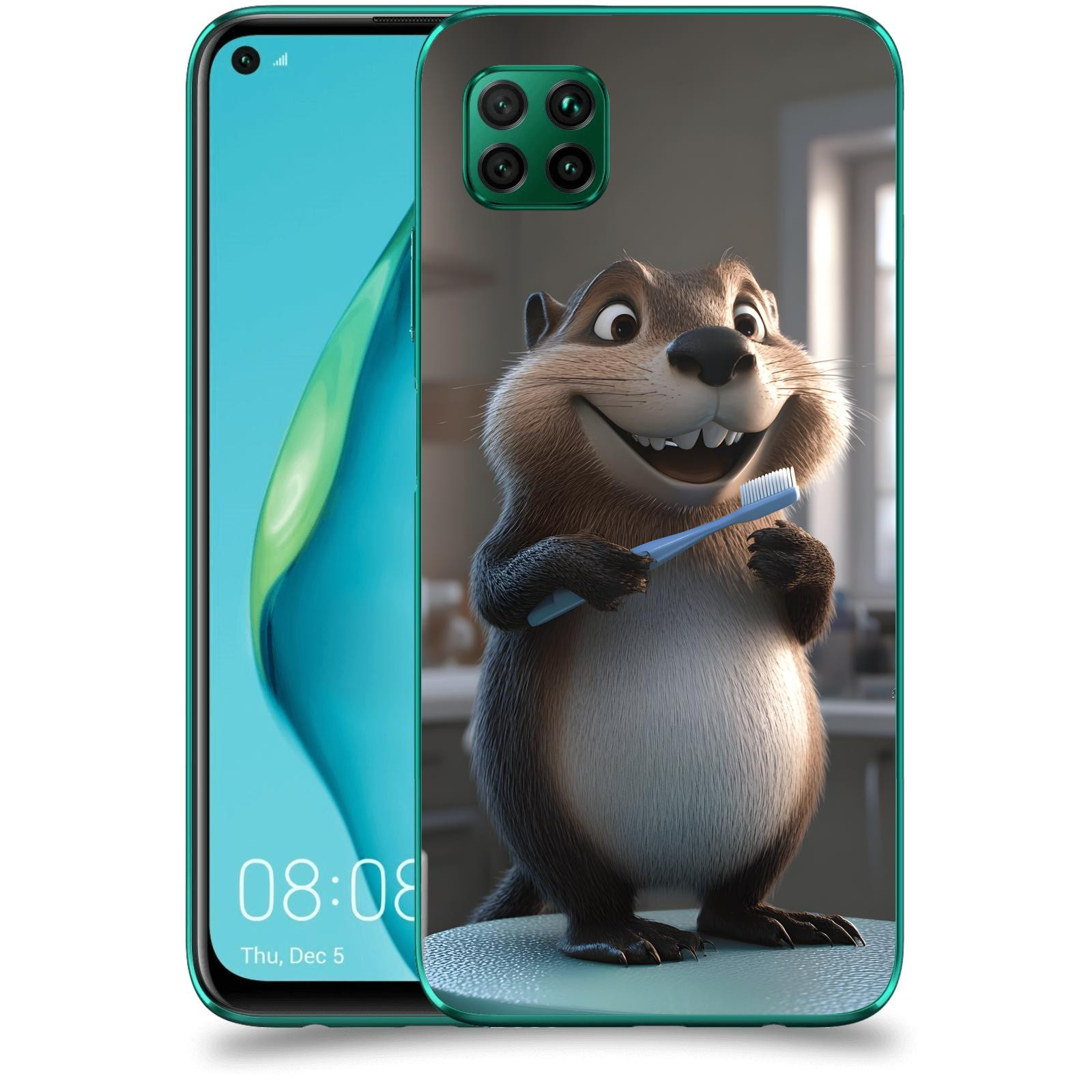 ACOVER Kryt na mobil Huawei P40 Lite - Bobr zubař