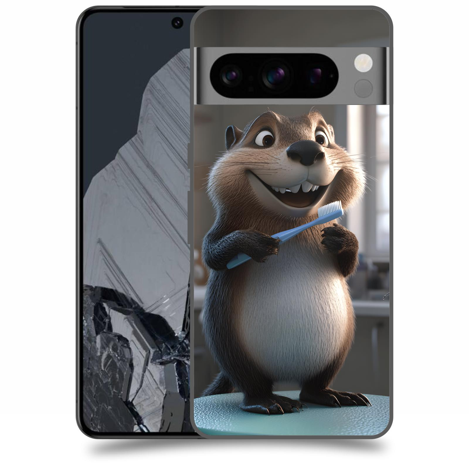 ACOVER Kryt na mobil Google Pixel 8 Pro - Bobr zubař