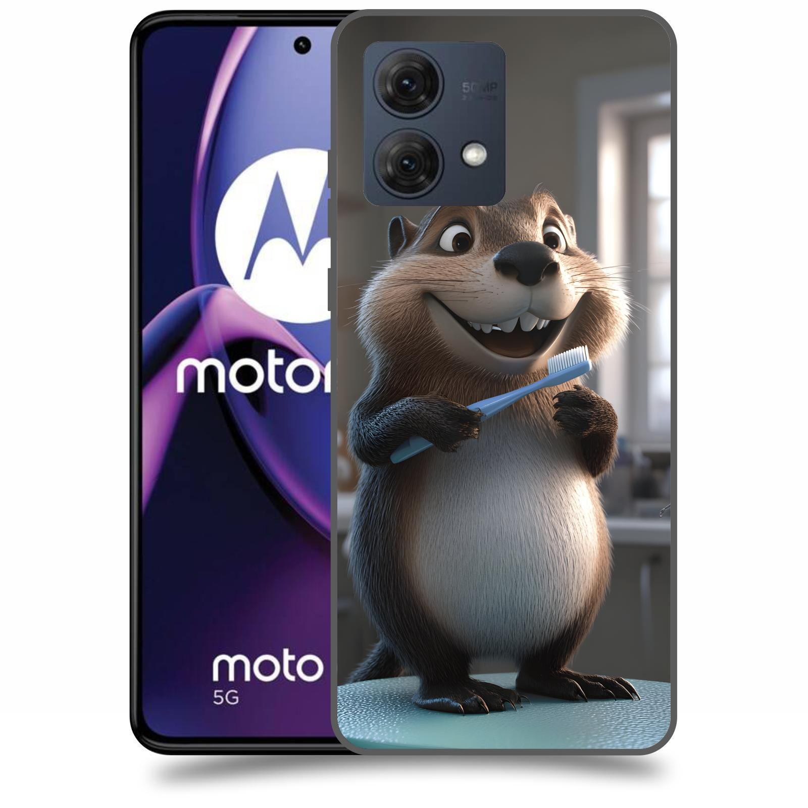 ACOVER Kryt na mobil Motorola Moto G84 5G - Bobr zubař