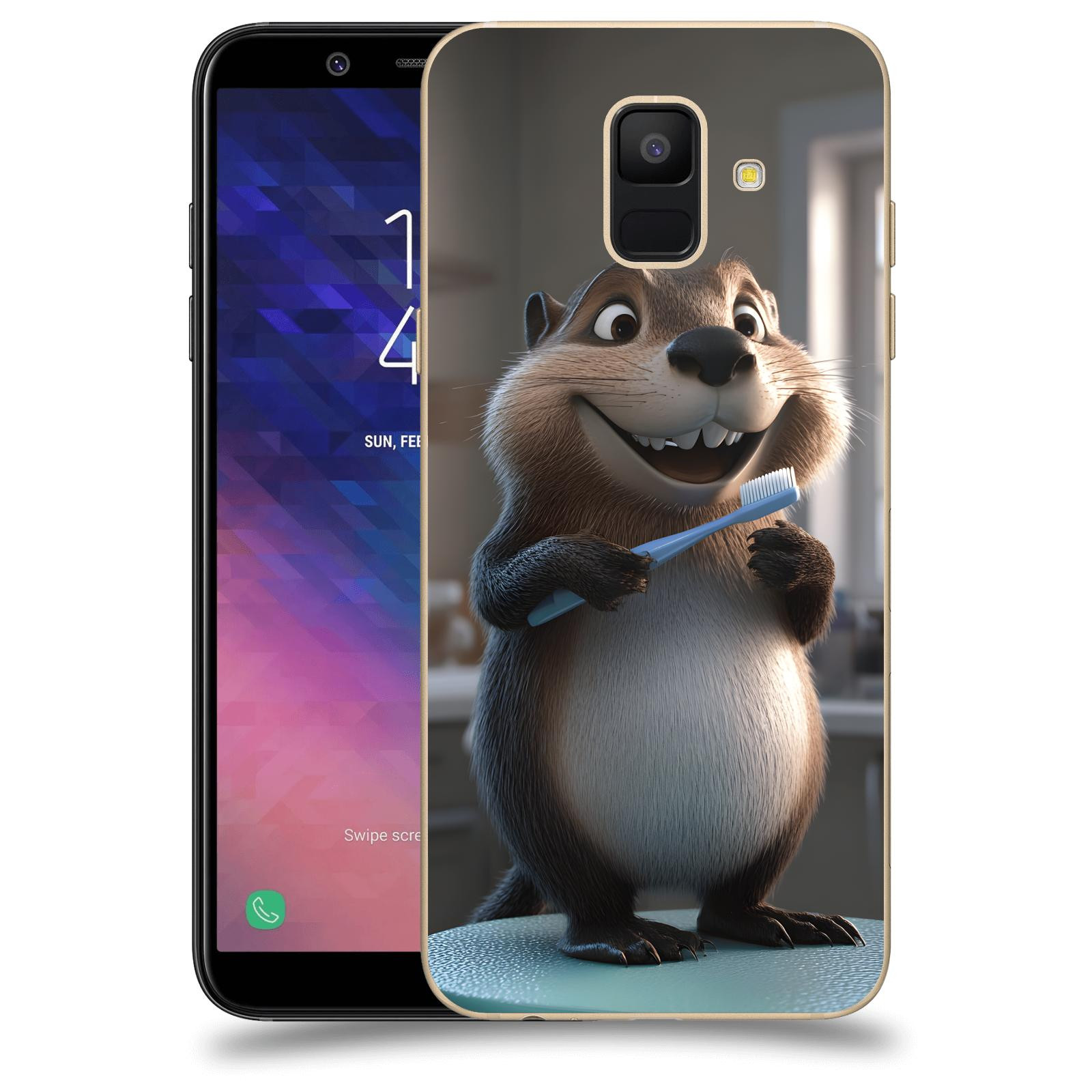 ACOVER Kryt na mobil Samsung Galaxy A6 A600F - Bobr zubař
