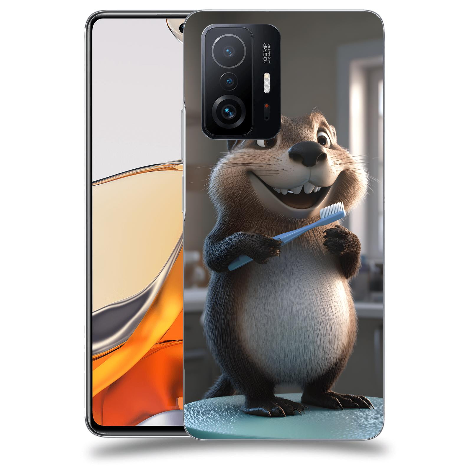 ACOVER Kryt na mobil Xiaomi 11T Pro - Bobr zubař
