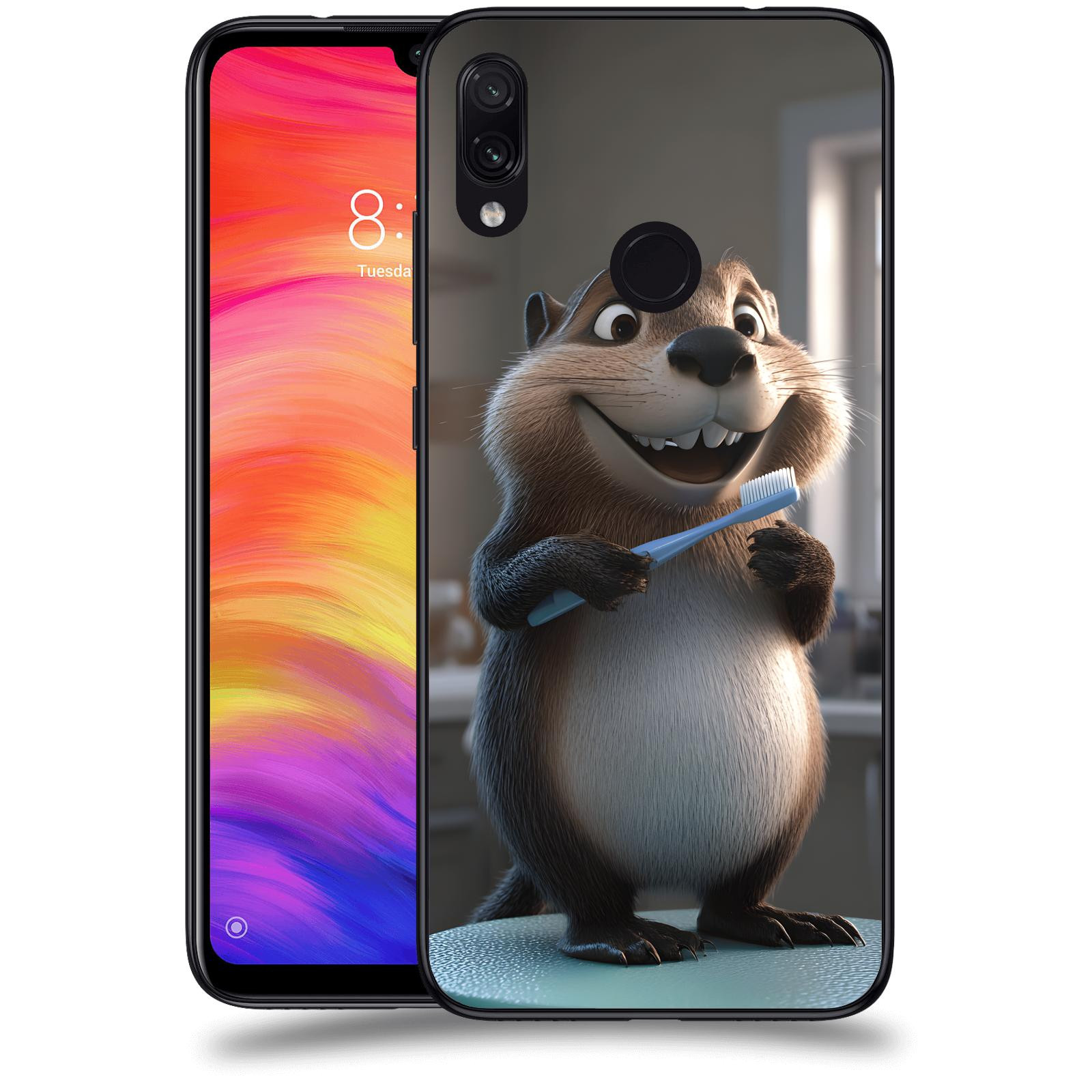ACOVER Kryt na mobil Xiaomi Redmi Note 7 - Bobr zubař