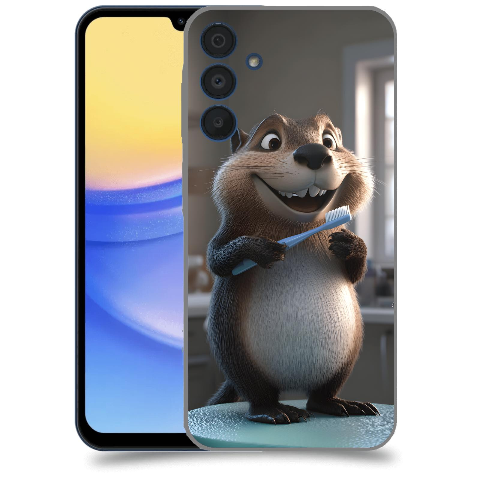 ACOVER Kryt na mobil Samsung Galaxy A15 5G - Bobr zubař