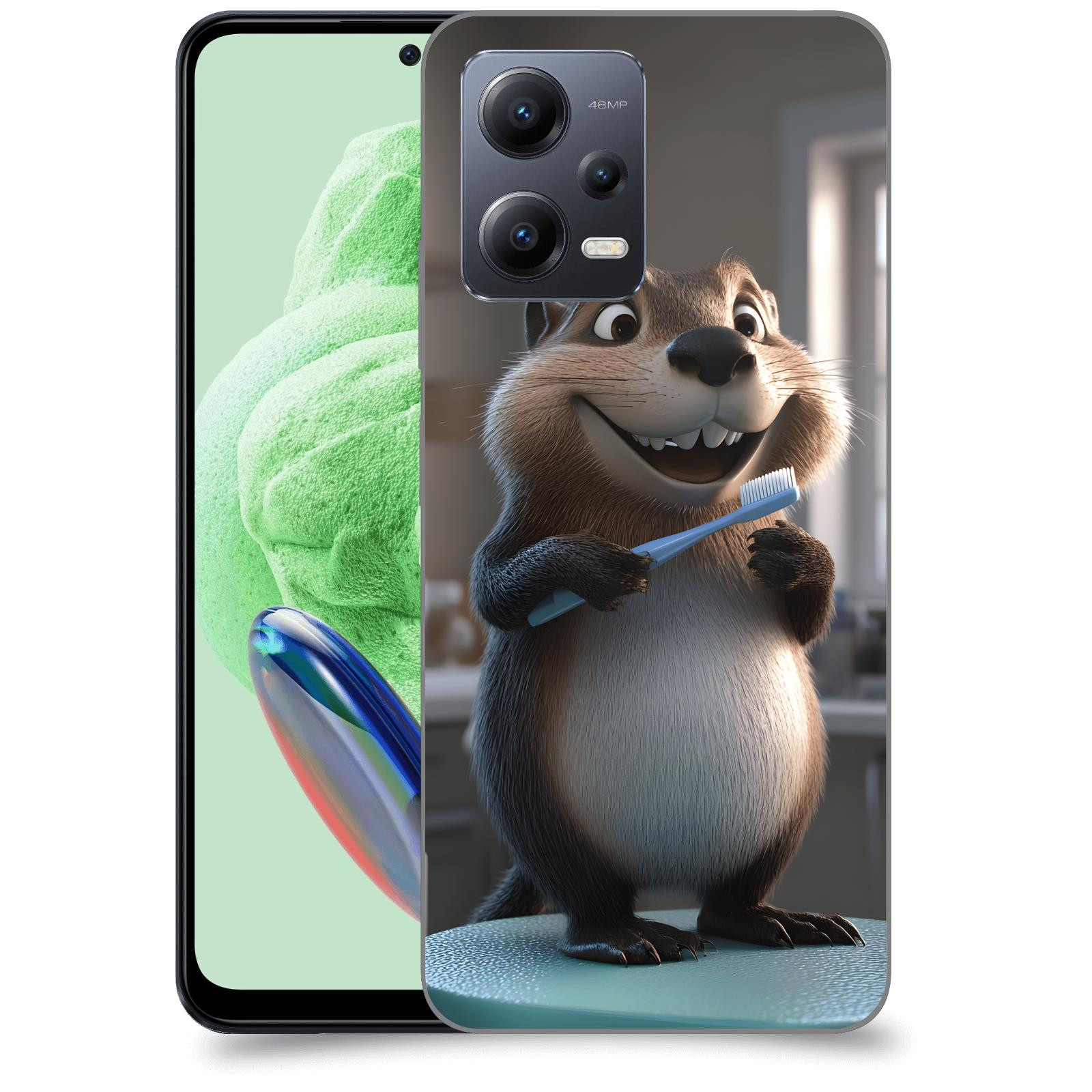 ACOVER Kryt na mobil Xiaomi Redmi Note 12 5G - Bobr zubař