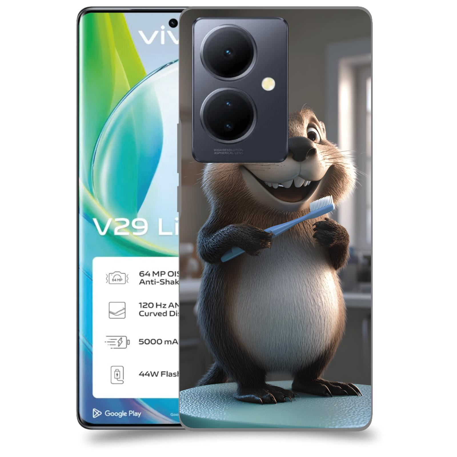 ACOVER Kryt na mobil VIVO V29 Lite 5G - Bobr zubař
