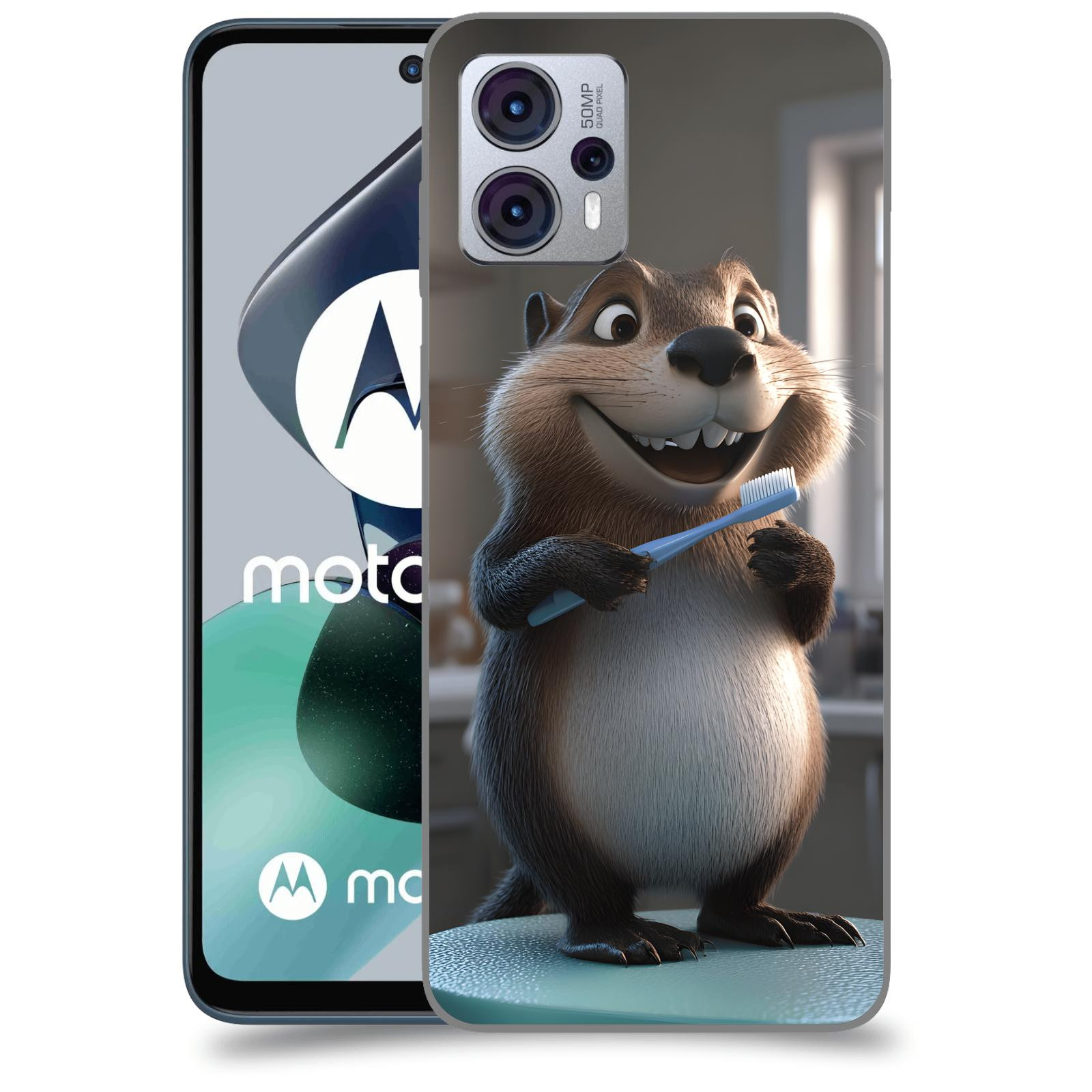 ACOVER Kryt na mobil Motorola Moto G23 - Bobr zubař