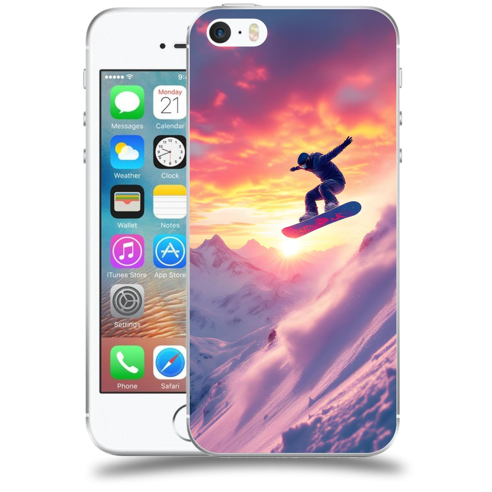 ACOVER Kryt na mobil Apple iPhone 5/5S/SE - Snowboard
