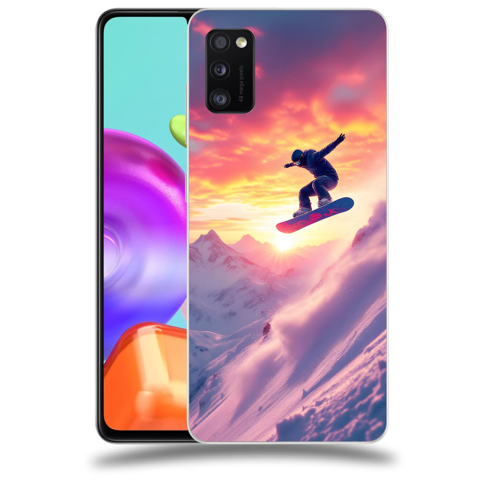 ACOVER Kryt na mobil Samsung Galaxy A41 A415F - Snowboard