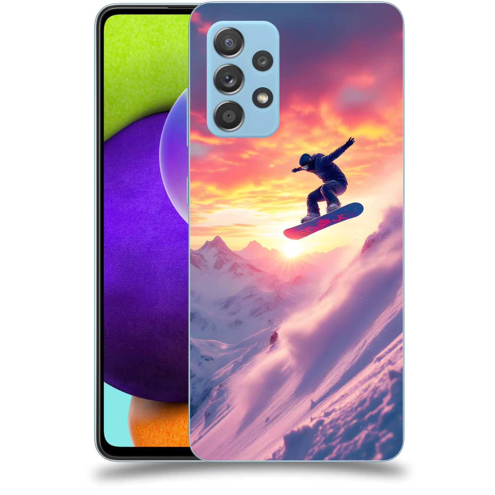 ACOVER Kryt na mobil Samsung Galaxy A52 A525F - Snowboard