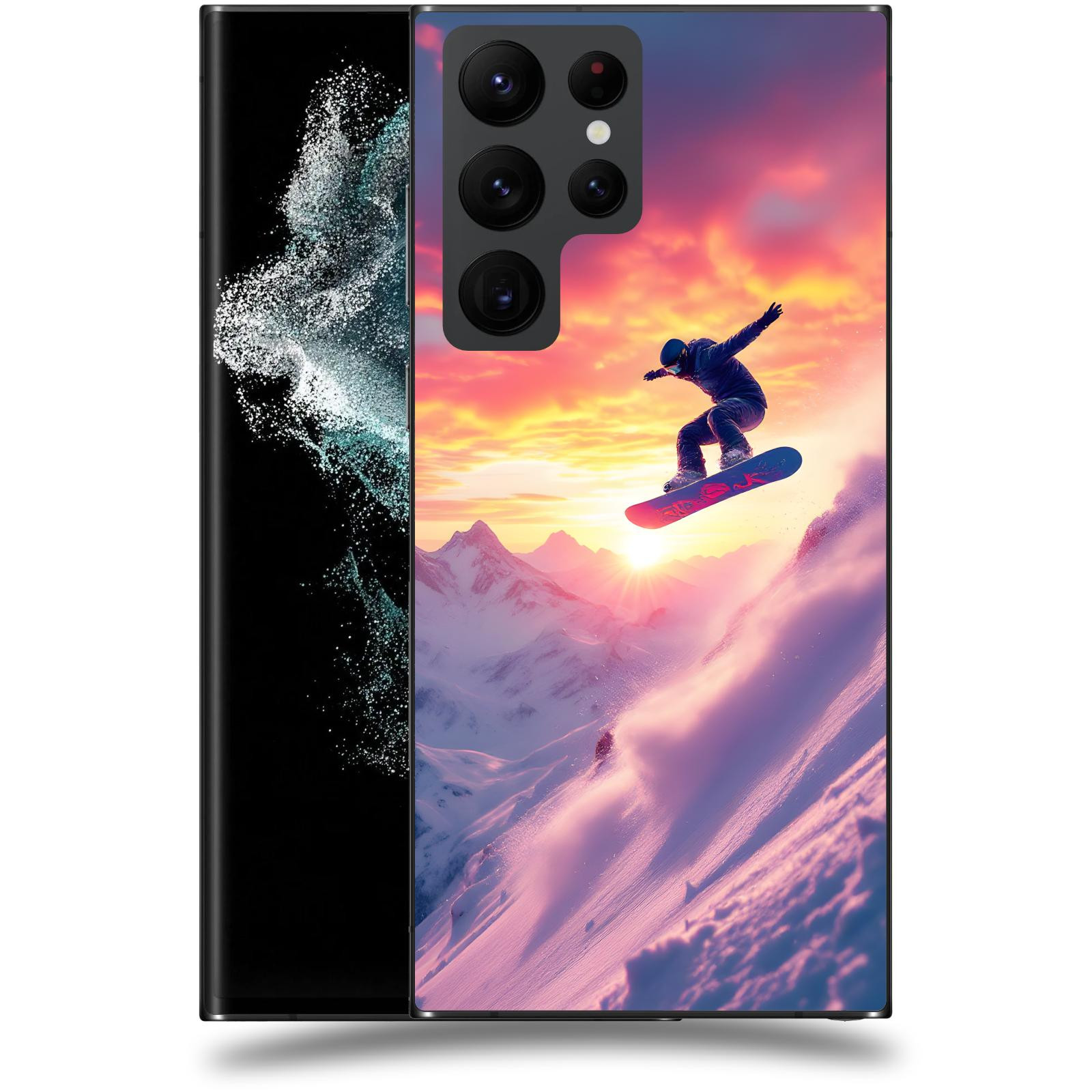 ACOVER Kryt na mobil Samsung Galaxy S22 Ultra 5G - Snowboard