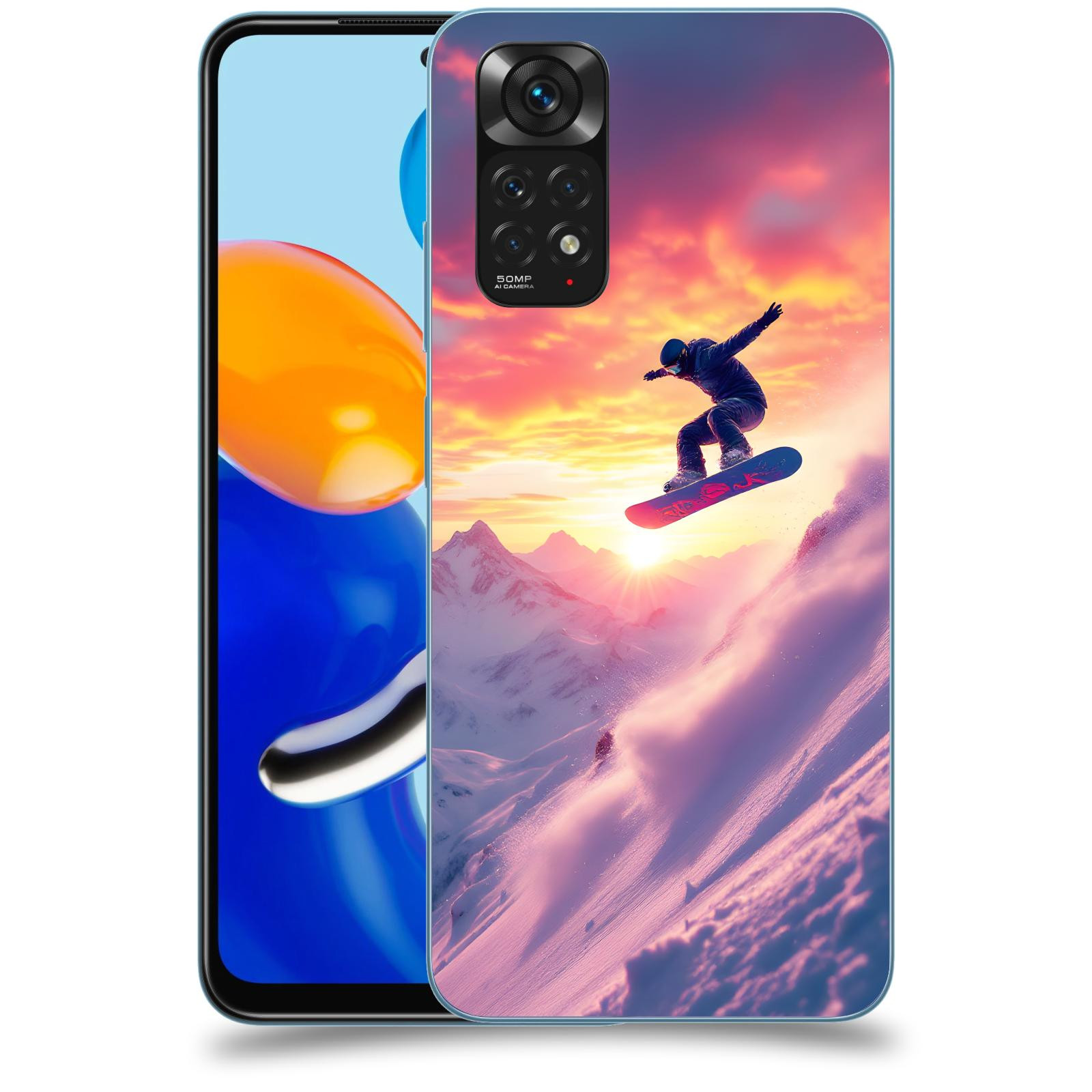 ACOVER Kryt na mobil Xiaomi Redmi Note 11 - Snowboard