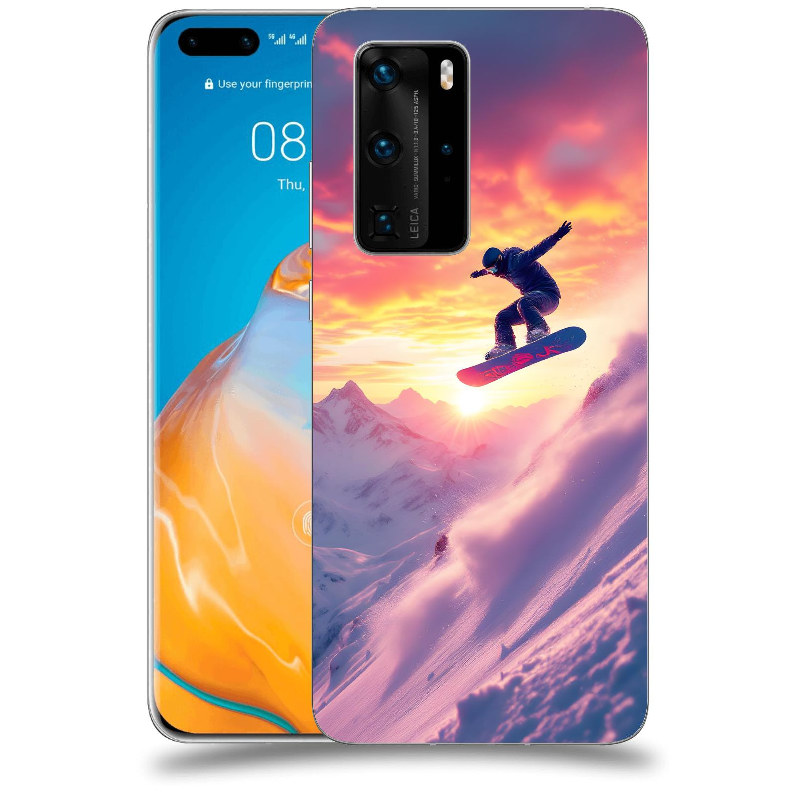 ACOVER Kryt na mobil Huawei P40 - Snowboard