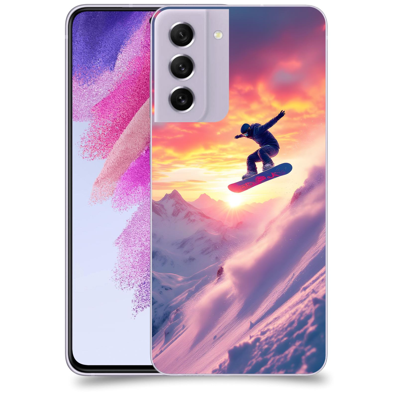 ACOVER Kryt na mobil Samsung Galaxy S21 FE 5G - Snowboard