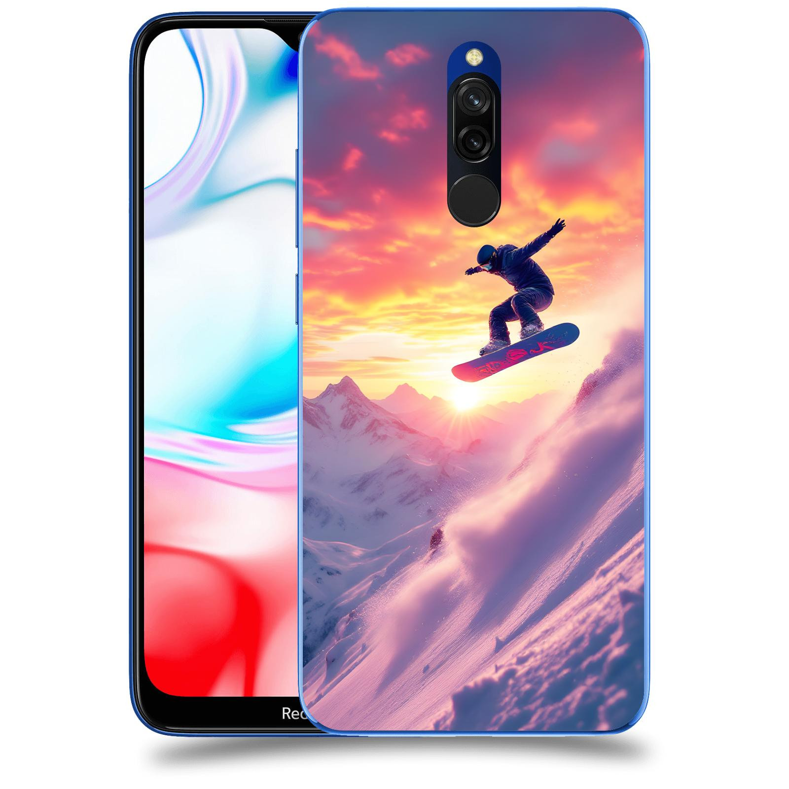 ACOVER Kryt na mobil Xiaomi Redmi 8 - Snowboard