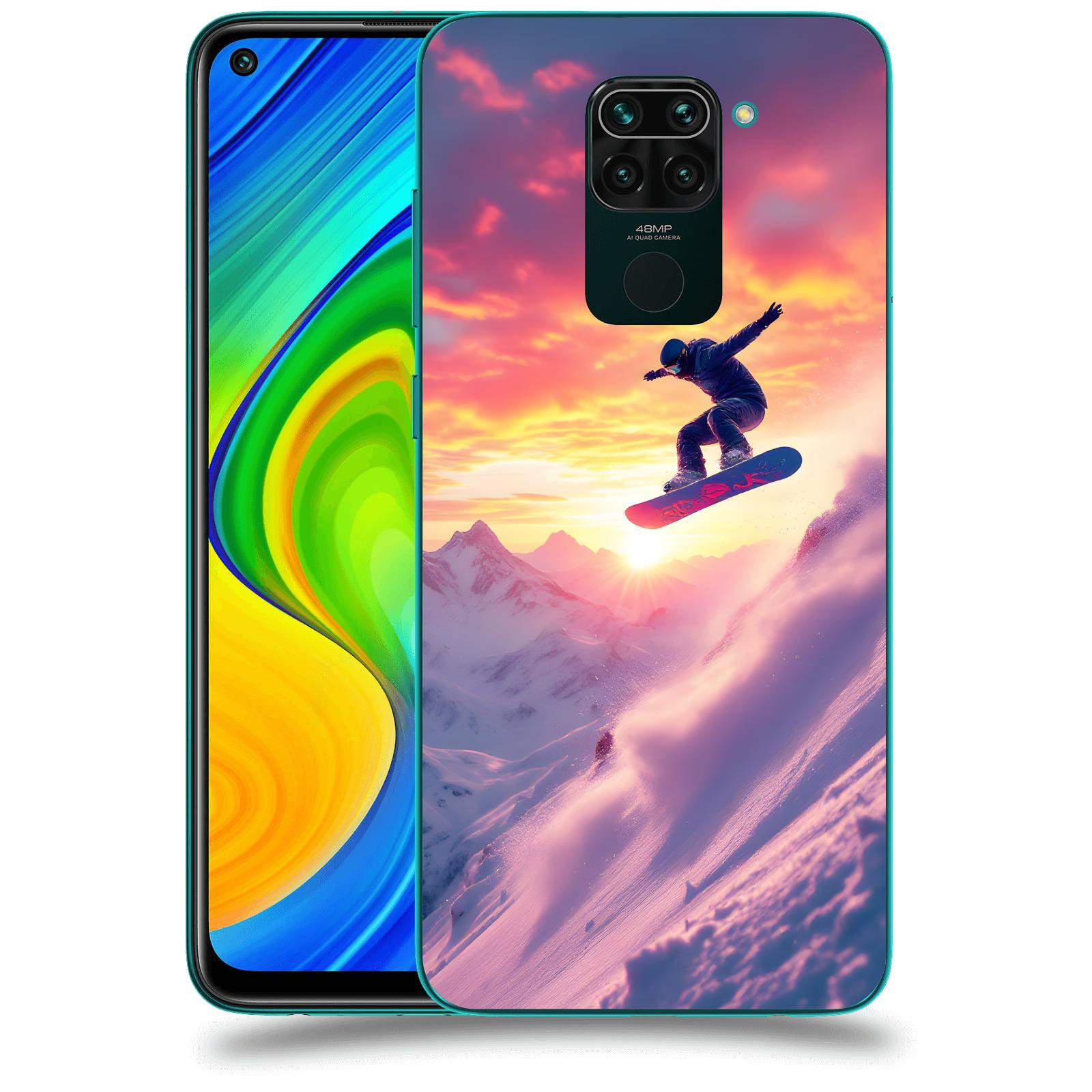 ACOVER Kryt na mobil Xiaomi Redmi Note 9 - Snowboard