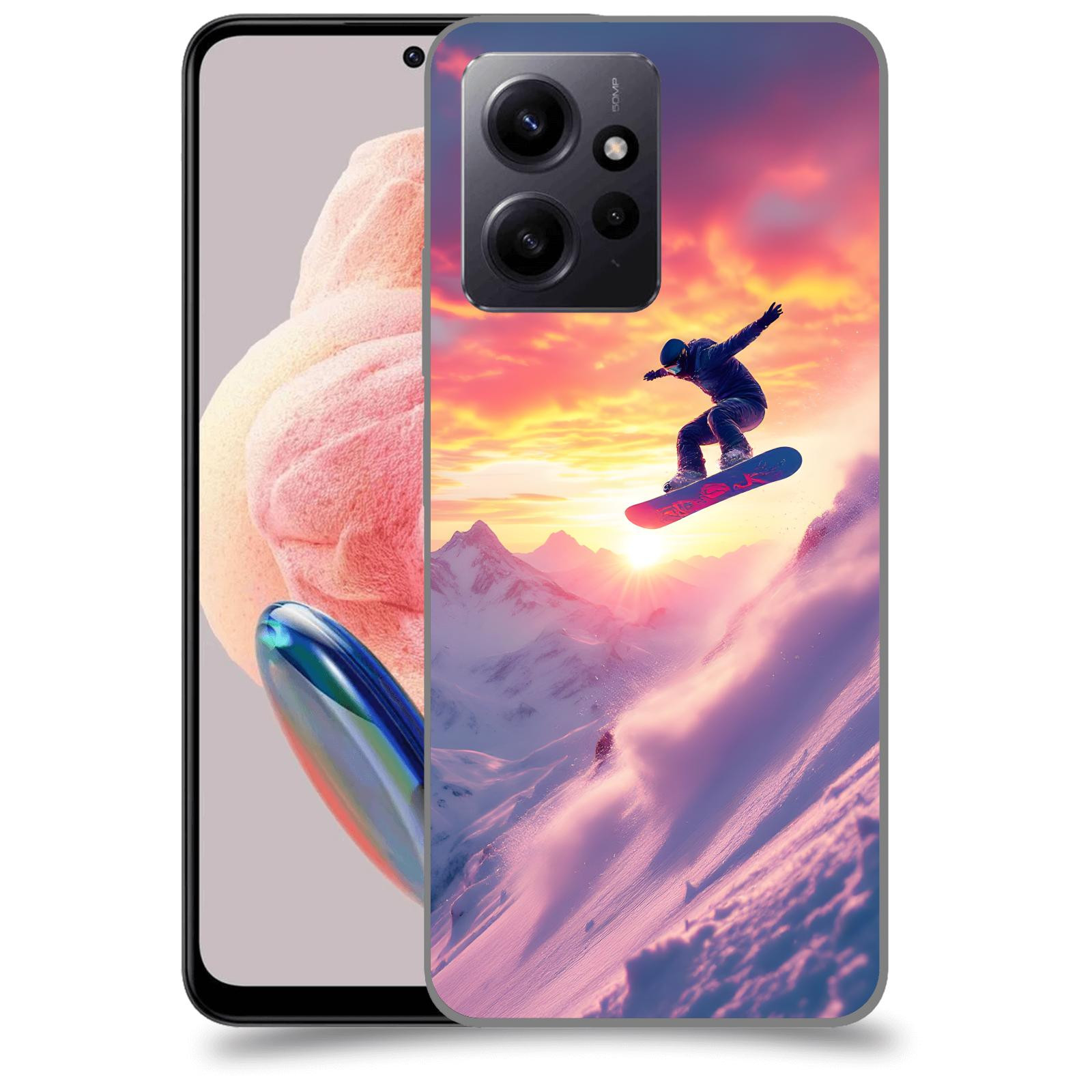 ACOVER Kryt na mobil Xiaomi Redmi Note 12 4G - Snowboard