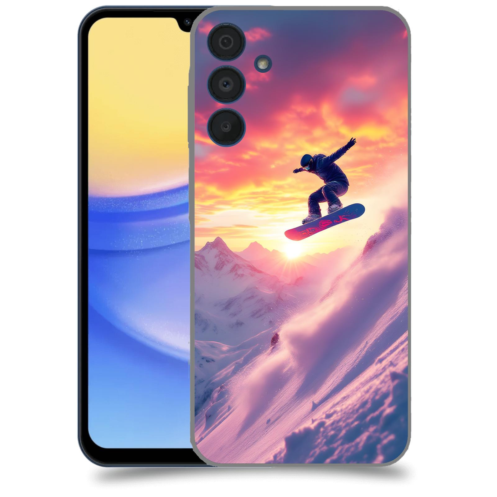 ACOVER Kryt na mobil Samsung Galaxy A15 5G - Snowboard