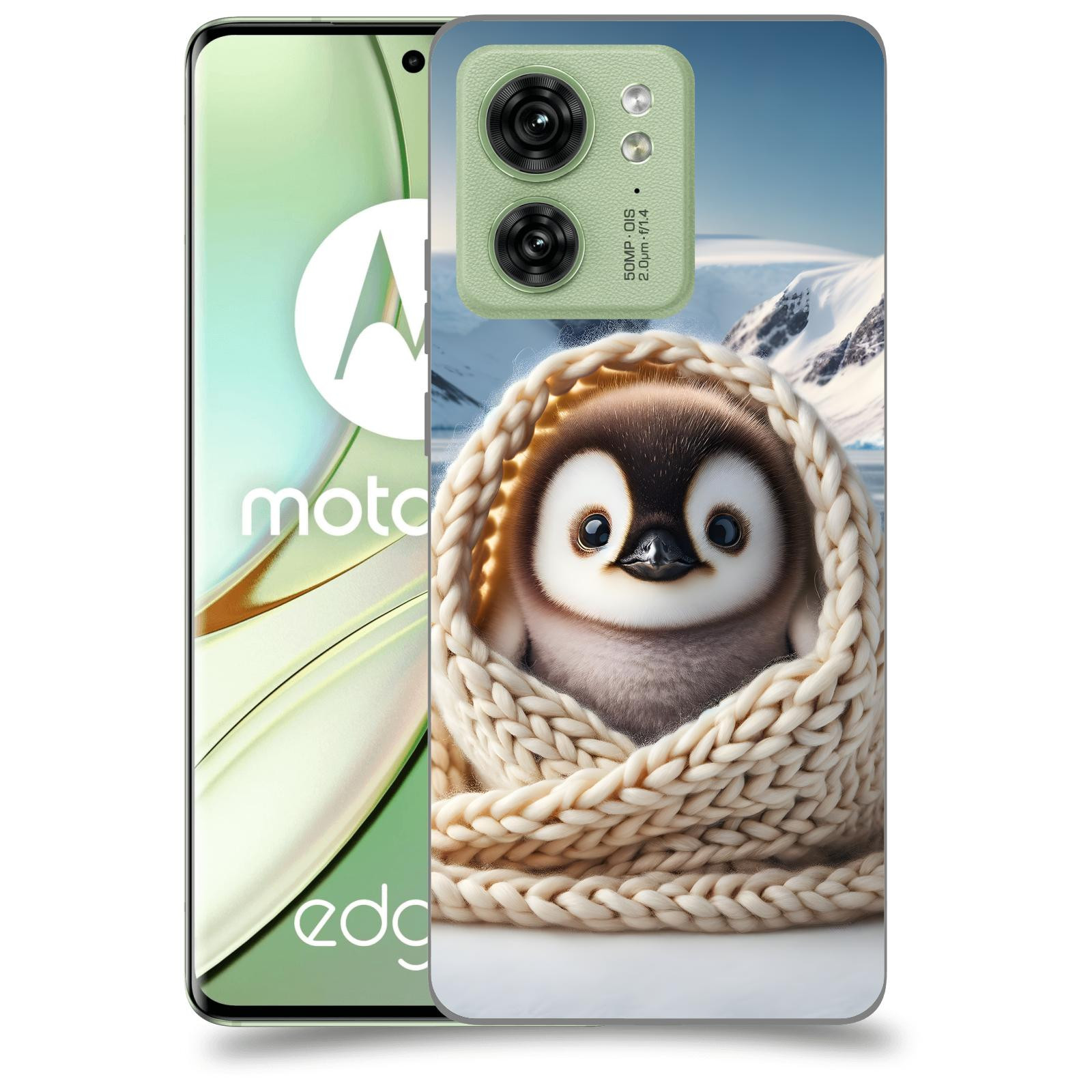 ACOVER Kryt na mobil Motorola EDGE 40 5G - Tučňák