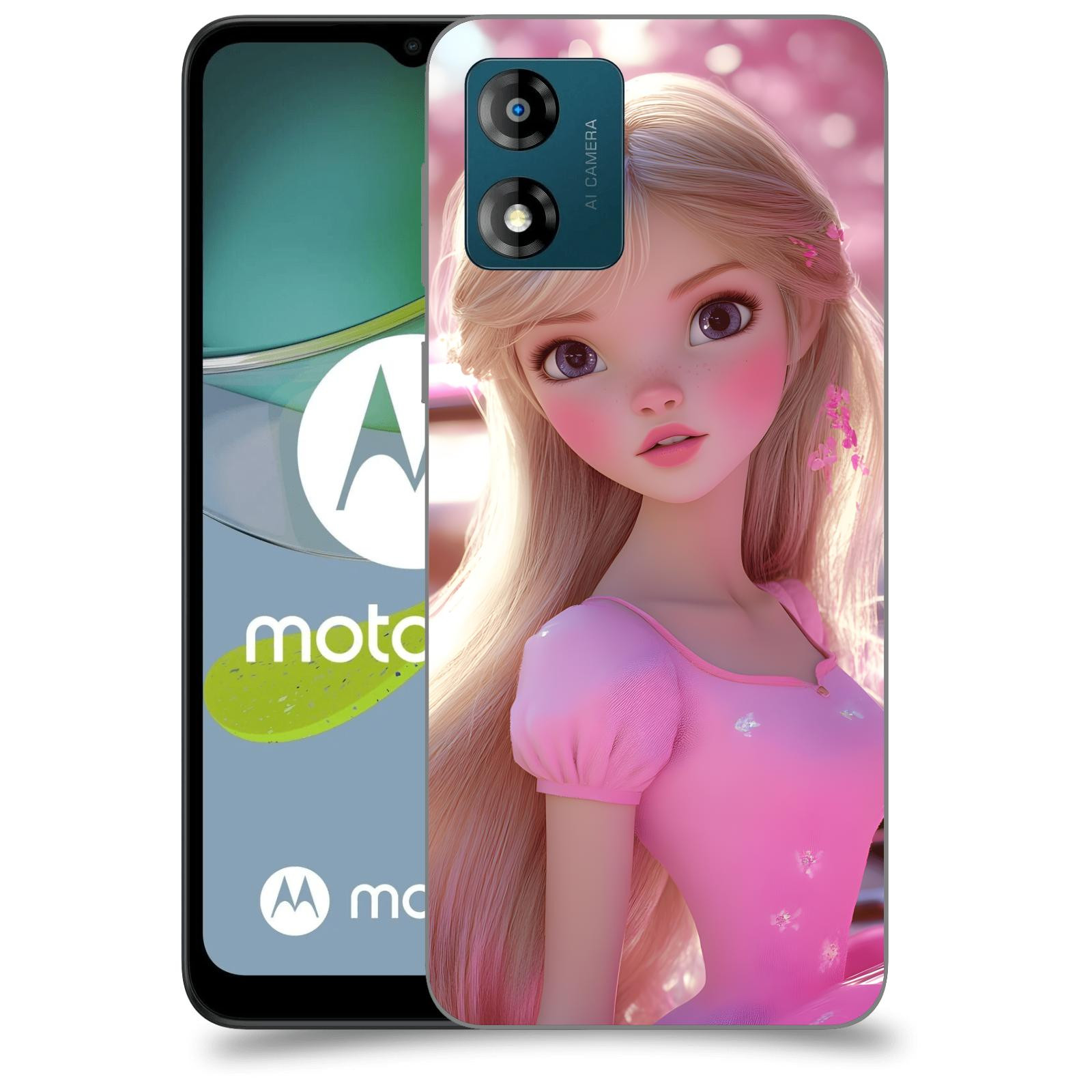 ACOVER Kryt na mobil Motorola Moto E13 - Barbie