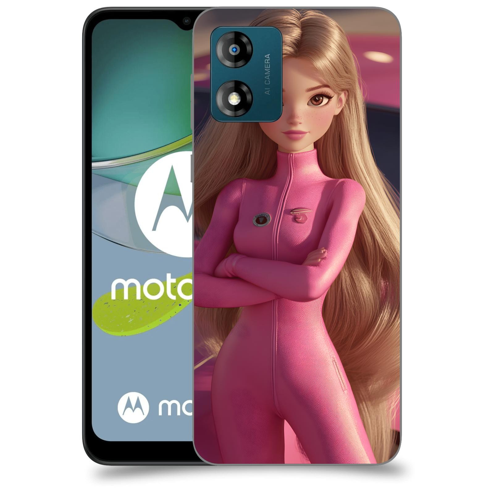 ACOVER Kryt na mobil Motorola Moto E13 - Pink girl