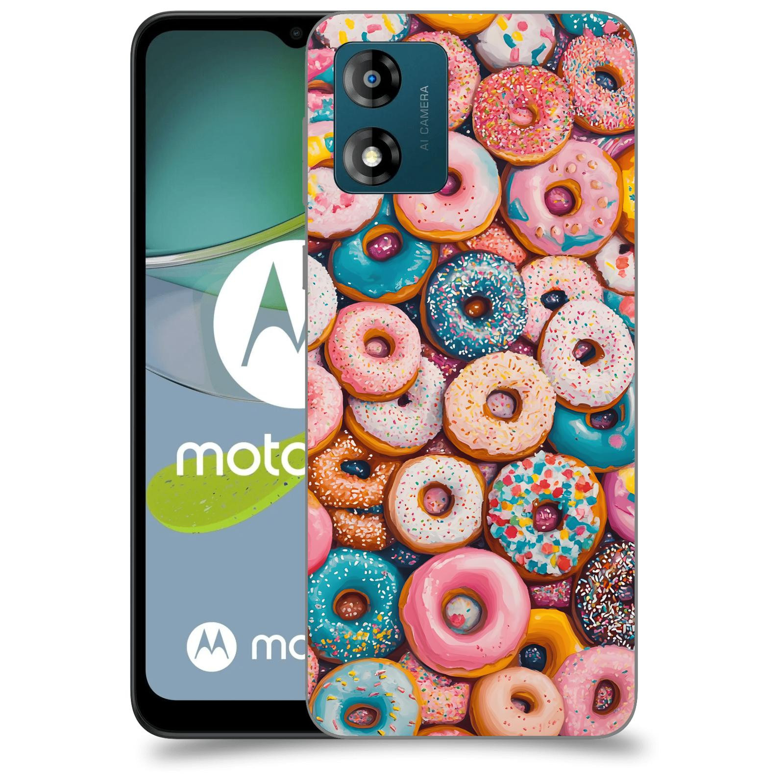 ACOVER Kryt na mobil Motorola Moto E13 - Donuts