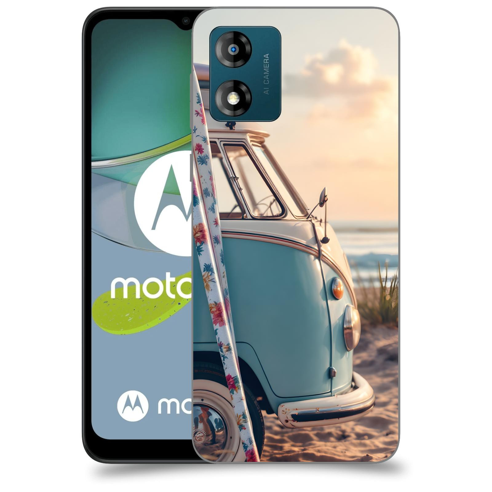 ACOVER Kryt na mobil Motorola Moto E13 - Retro Bus 2
